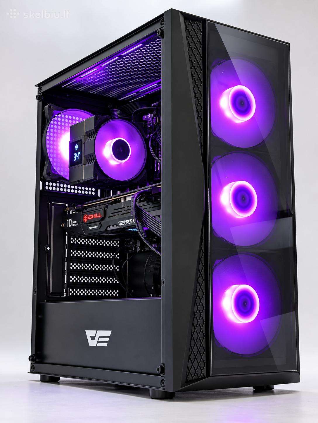 Žaidimų Pc i7-9700 16gb Gtx 1080 Ti 11gb SSD+HDD