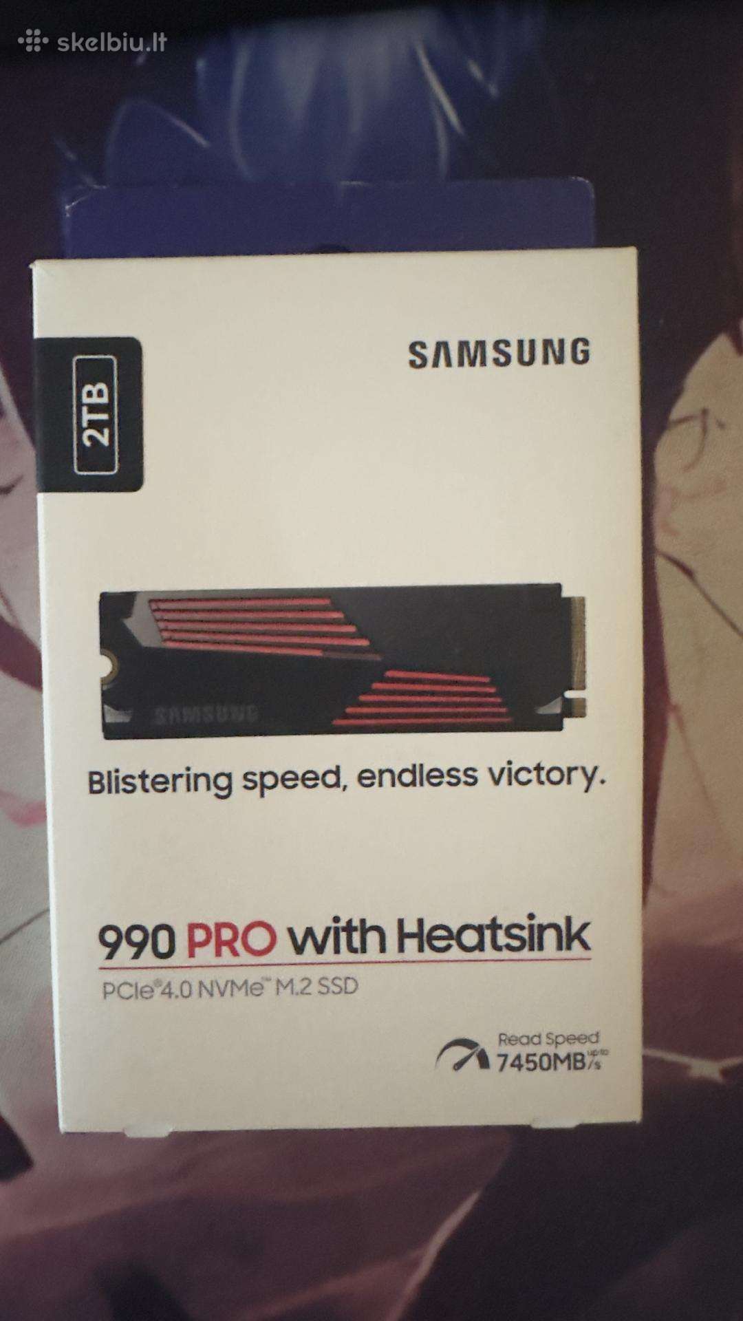 Samsung 990 Pro 2tb SSD su radiatoriumi(heatsink)