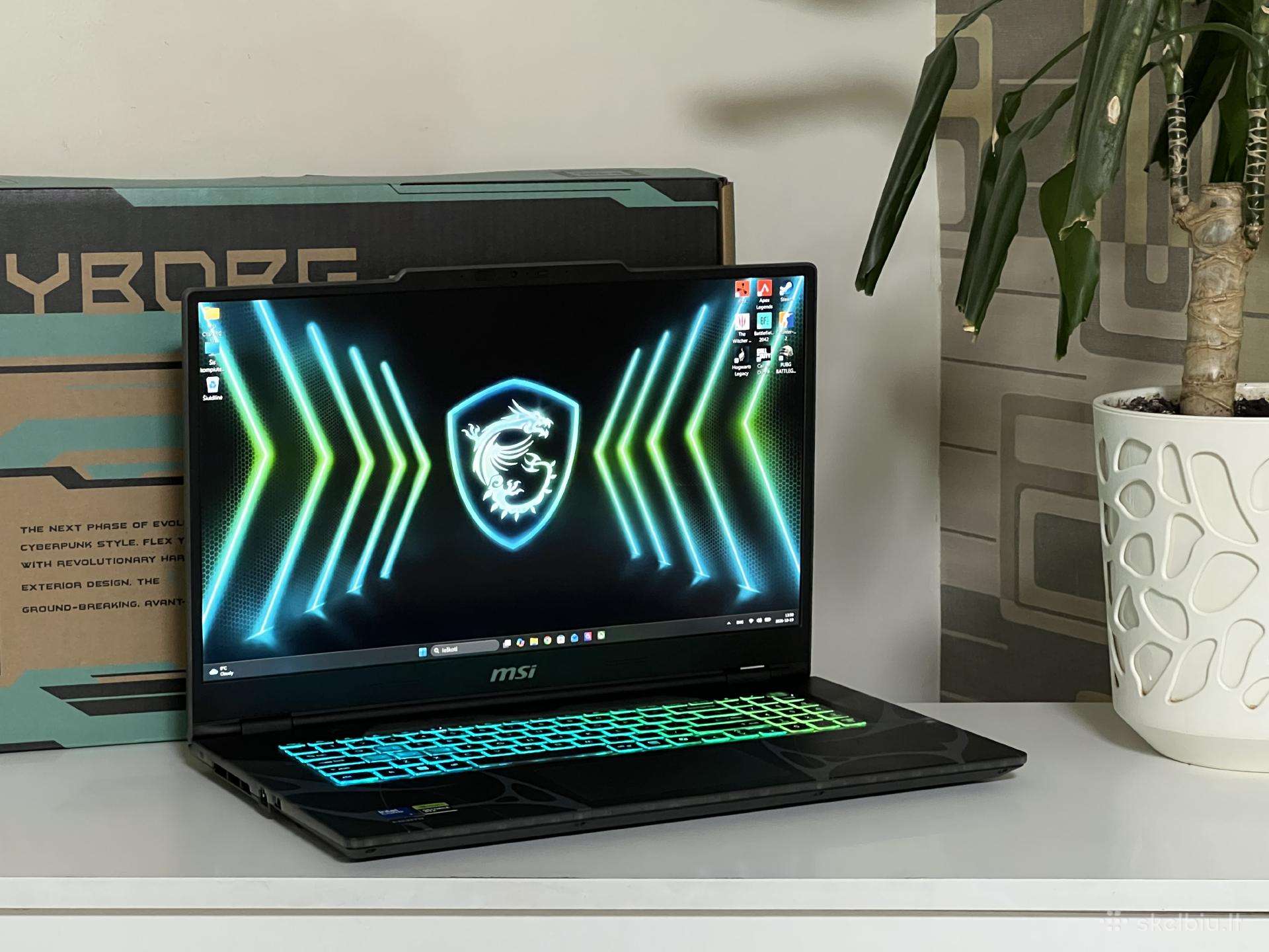 Parduodamas Msi Cyborg 17 su Rtx 5060, Core 7.