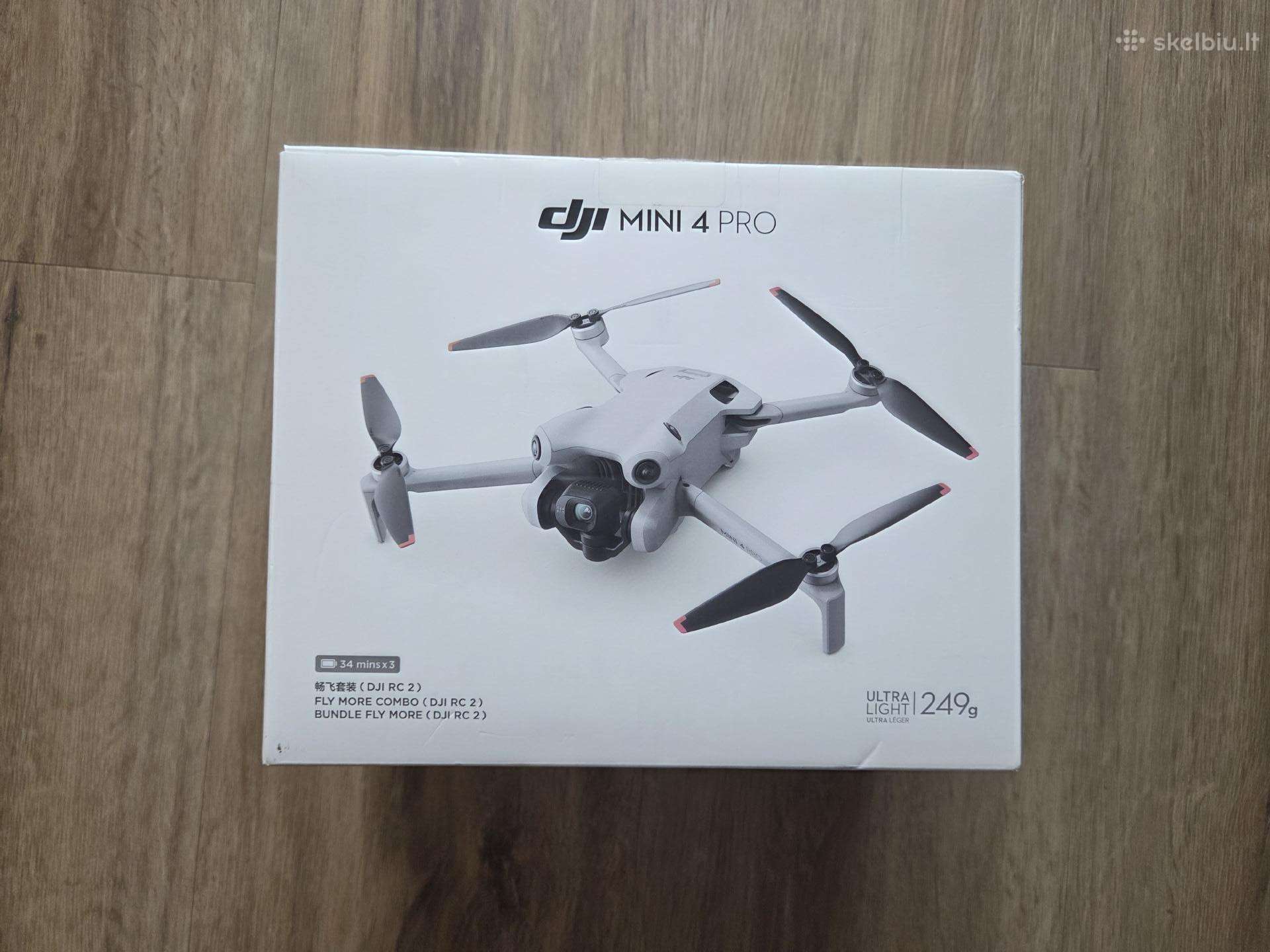 Dji Mini 4 Pro Fly More Combo (Dji RC 2) dronas