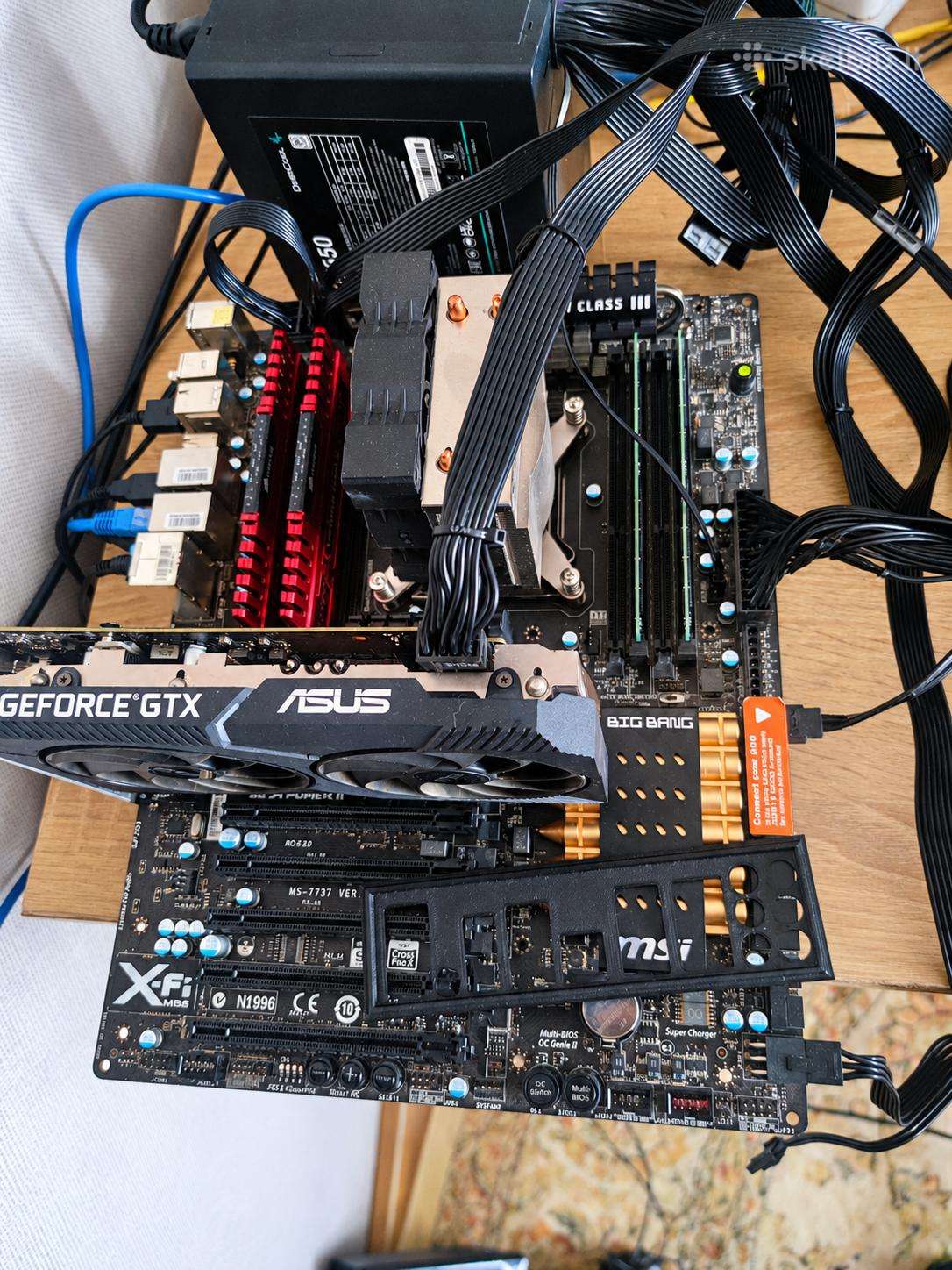 Legendinė Reta MB + RAM 32gb + Cpu + Gpu