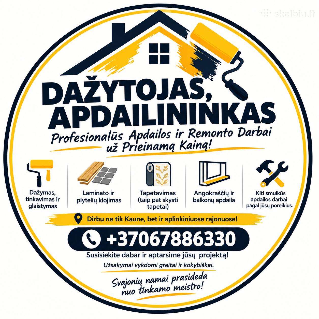 Dažytojas, Apdailininkas