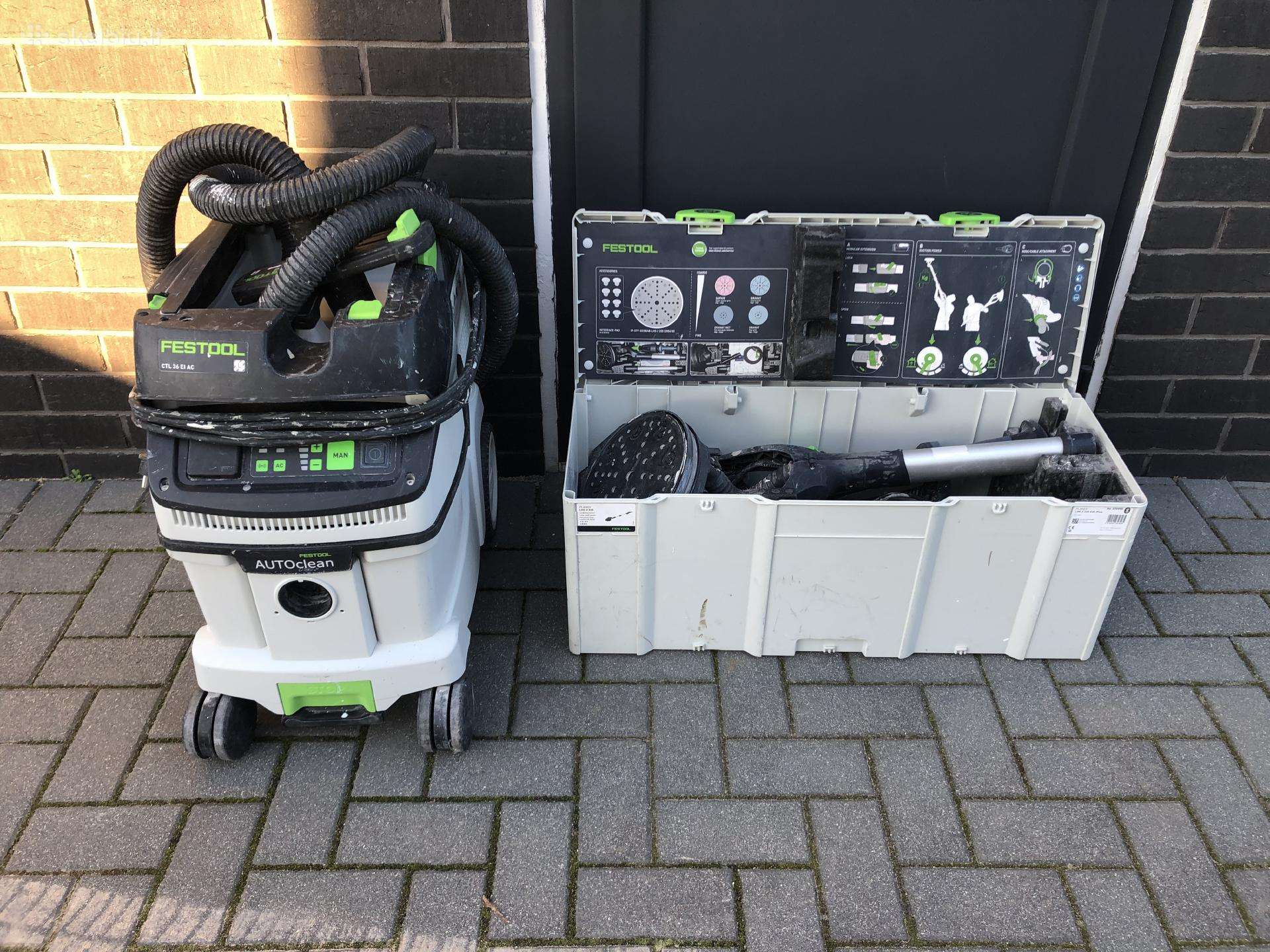 Festool siurblys + festool šlyfuokle