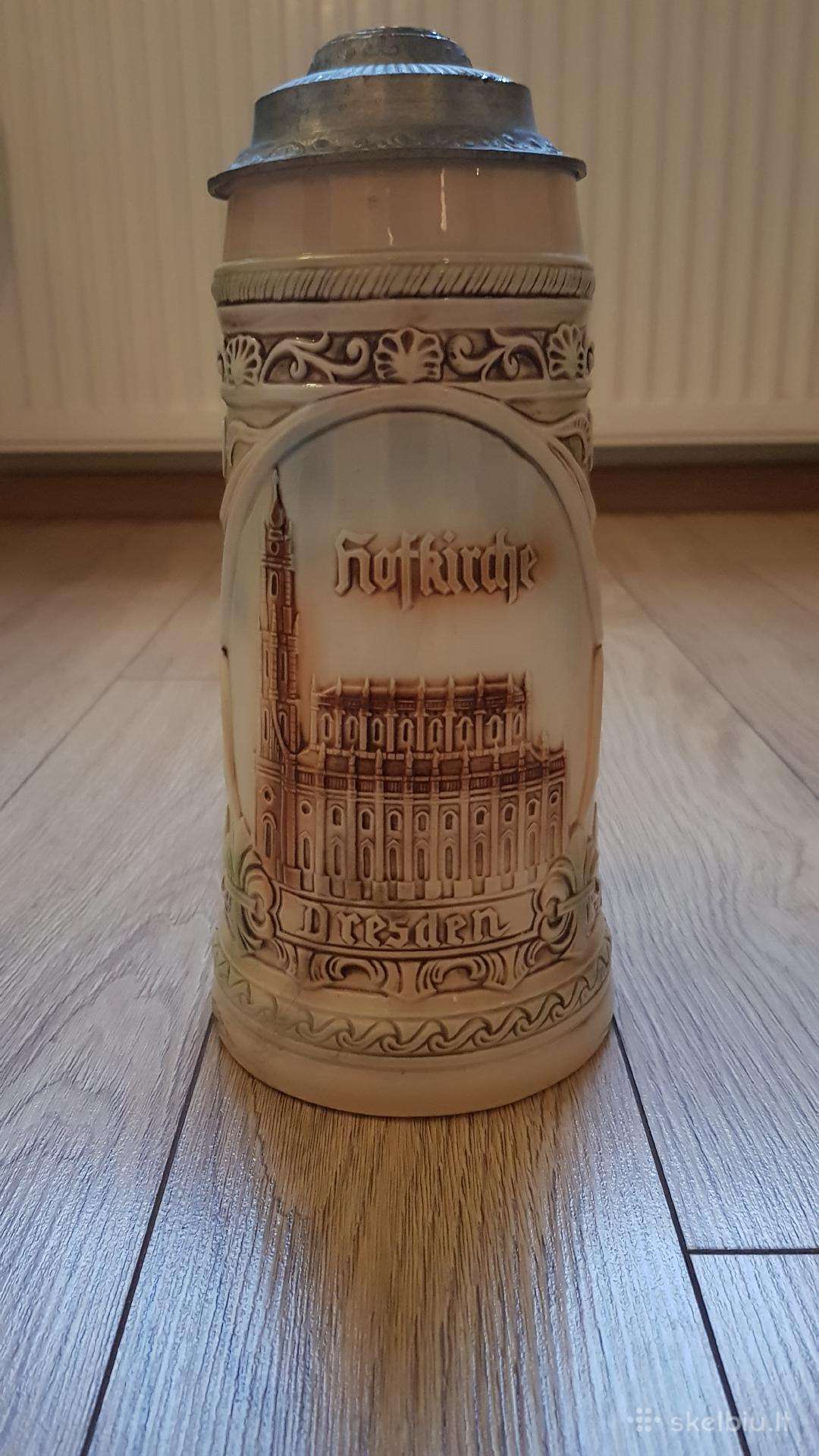 Vintažinis alaus bokalas