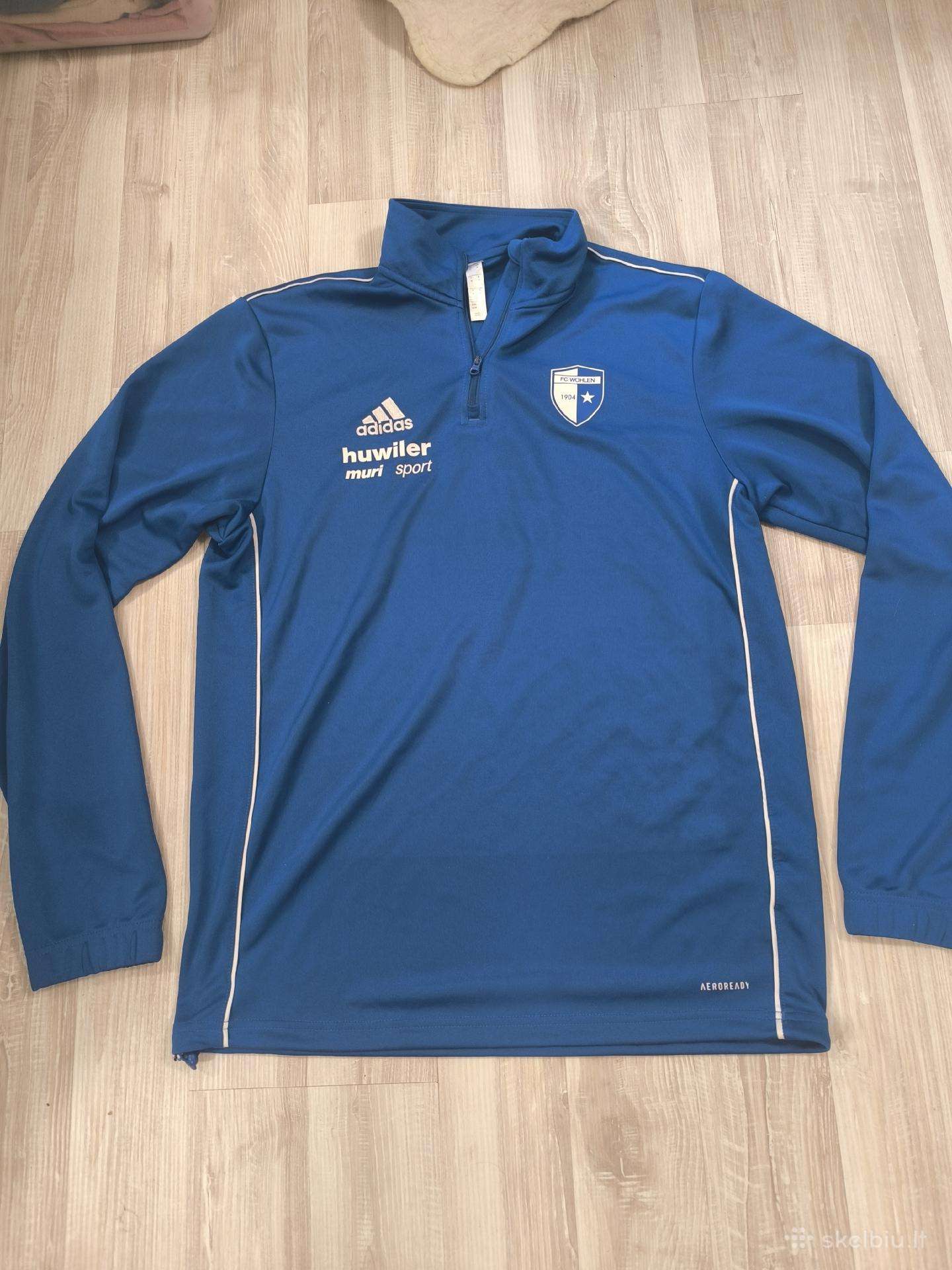 Mėlynas Adidas sportinis megztinis M dydžio