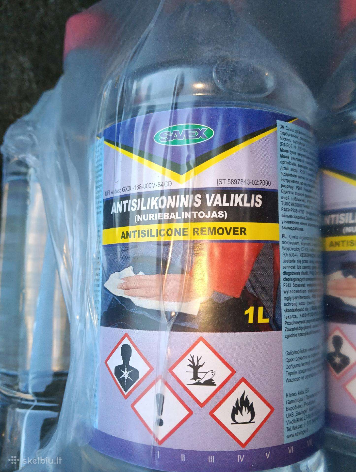 Valiklis Savex Antisilicone Remover, 1 l x12