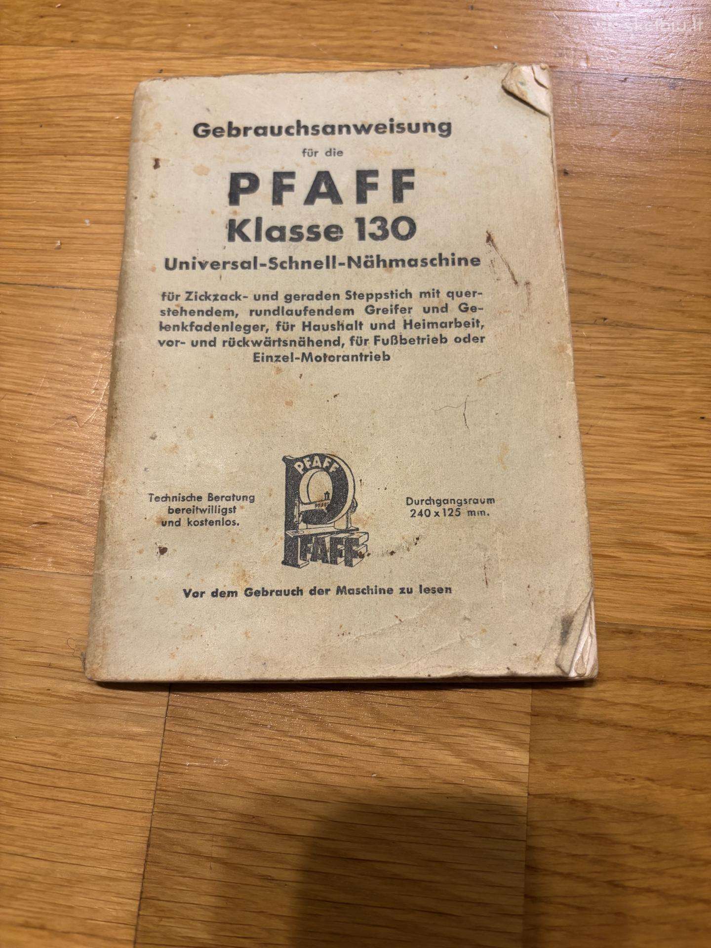 Siuvinėjimo masina Pfaff 1938-39metai