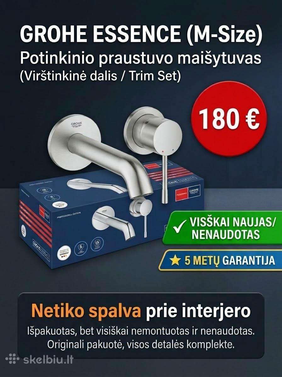 Naujas Grohe Essence (m-size) potinkinis maišytuv