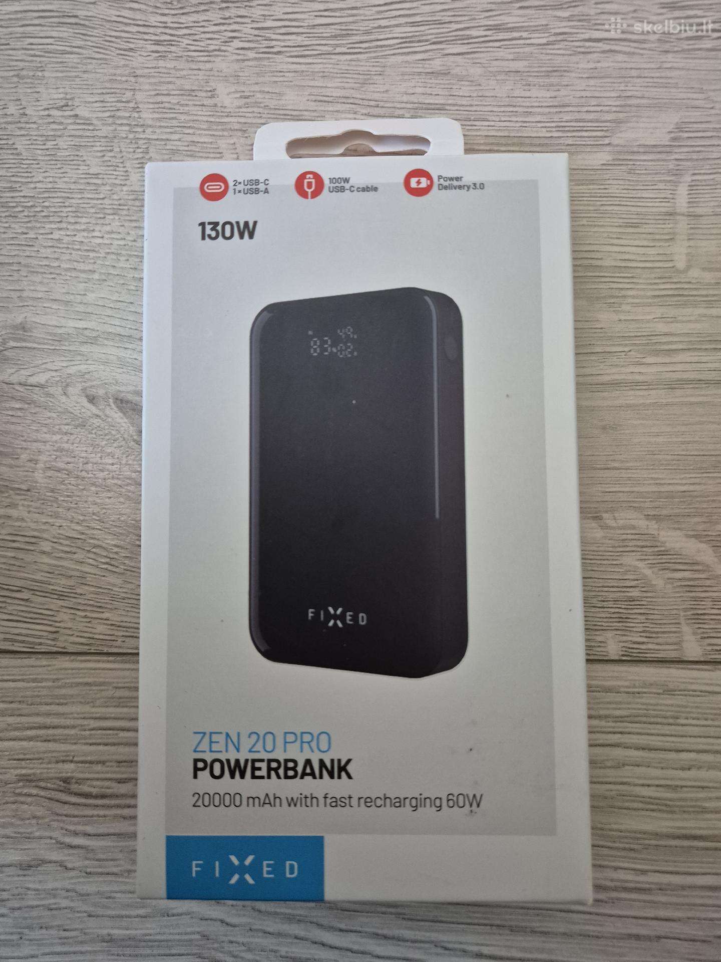 130w 20000mah Powerbank Fixed Zen 20 Pro