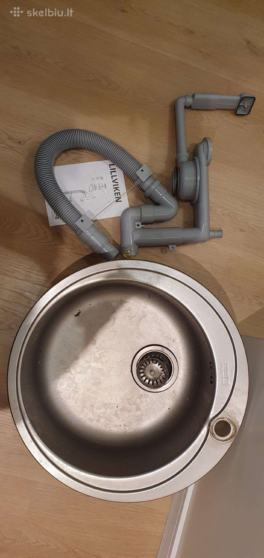 Franke plautuvė su Ikea naujais vamzdžiais