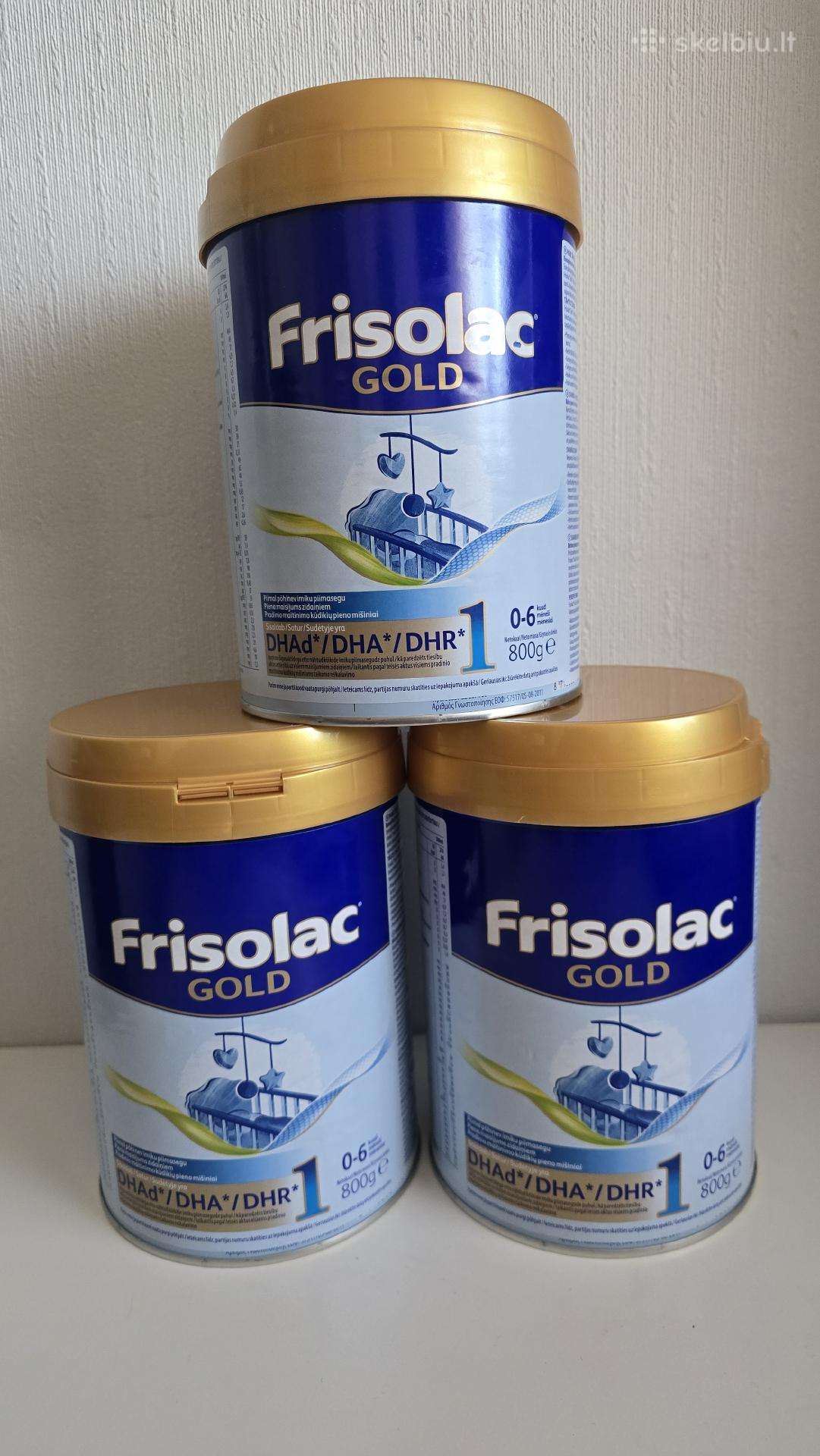 3 Vnt Frisolac Gold mišinuko Nr.1 800 g.