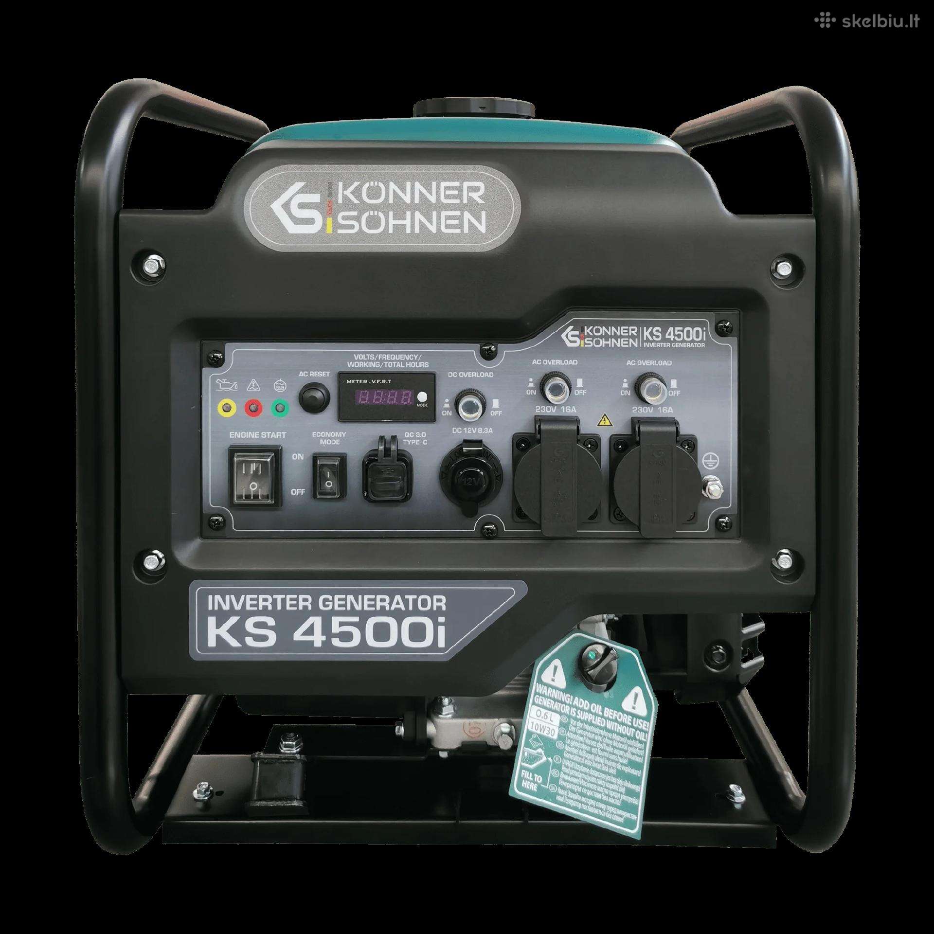 Inverterinis generatorius 4500w, Ks 4500i Konner