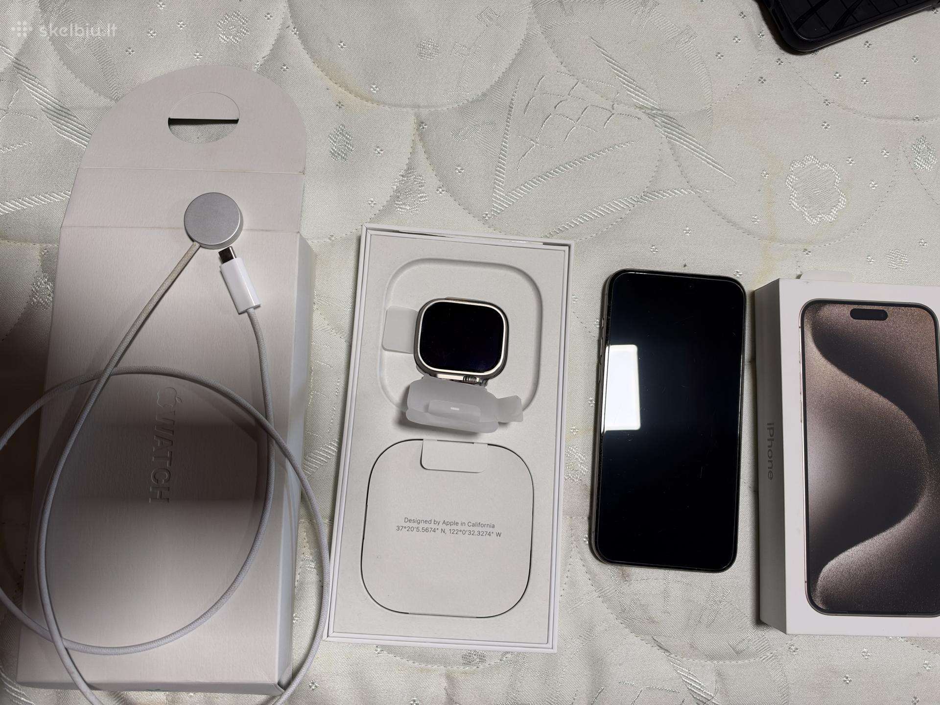 Parduodamas iPhone 15 pro max,apple watch 2 ultra