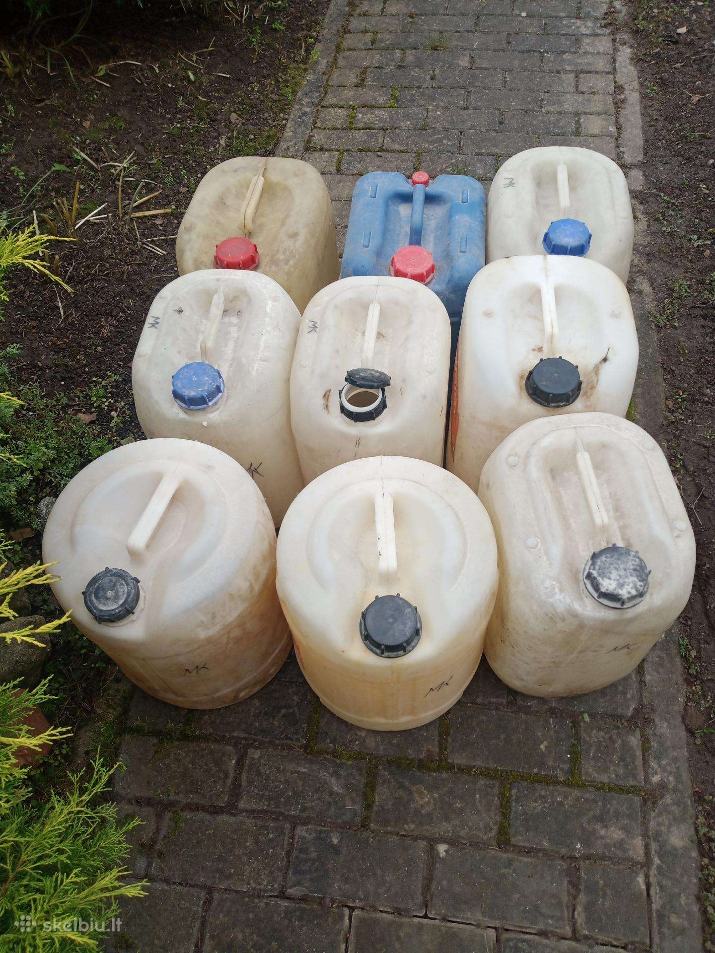 Plastikinės talpos 25 litrai
