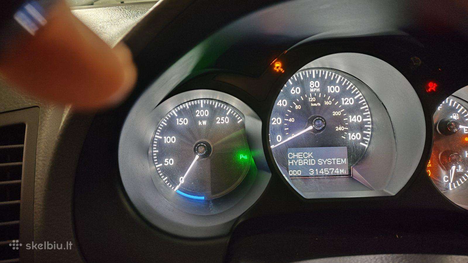 Toyota Lexus Check Hybrid System.