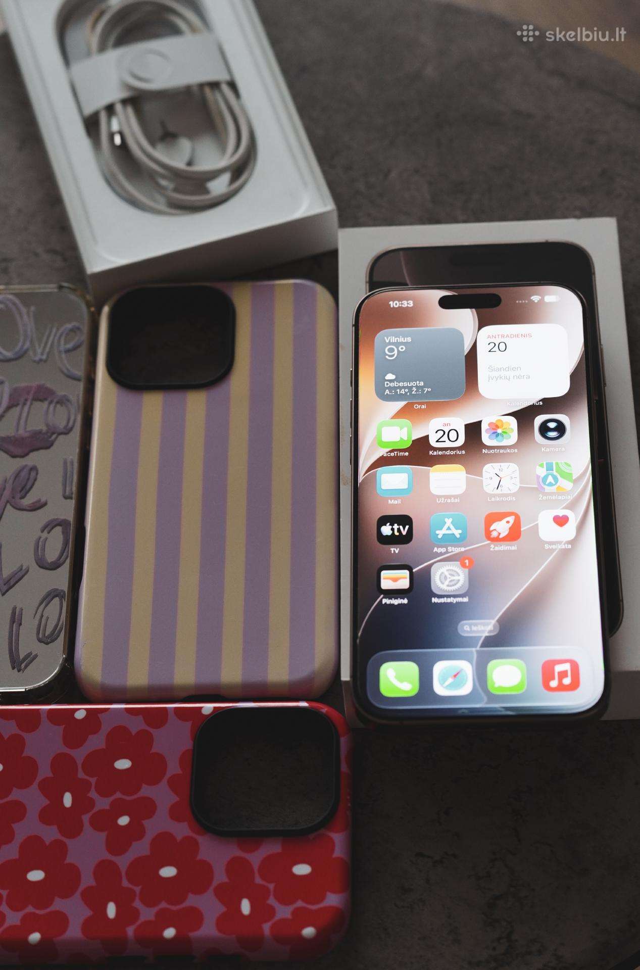 iPhone 16 Pro Max idealus su komplektacija