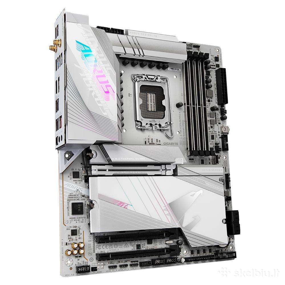 Gigabyte Z790 Pro X ir 12700k baltas komplektas