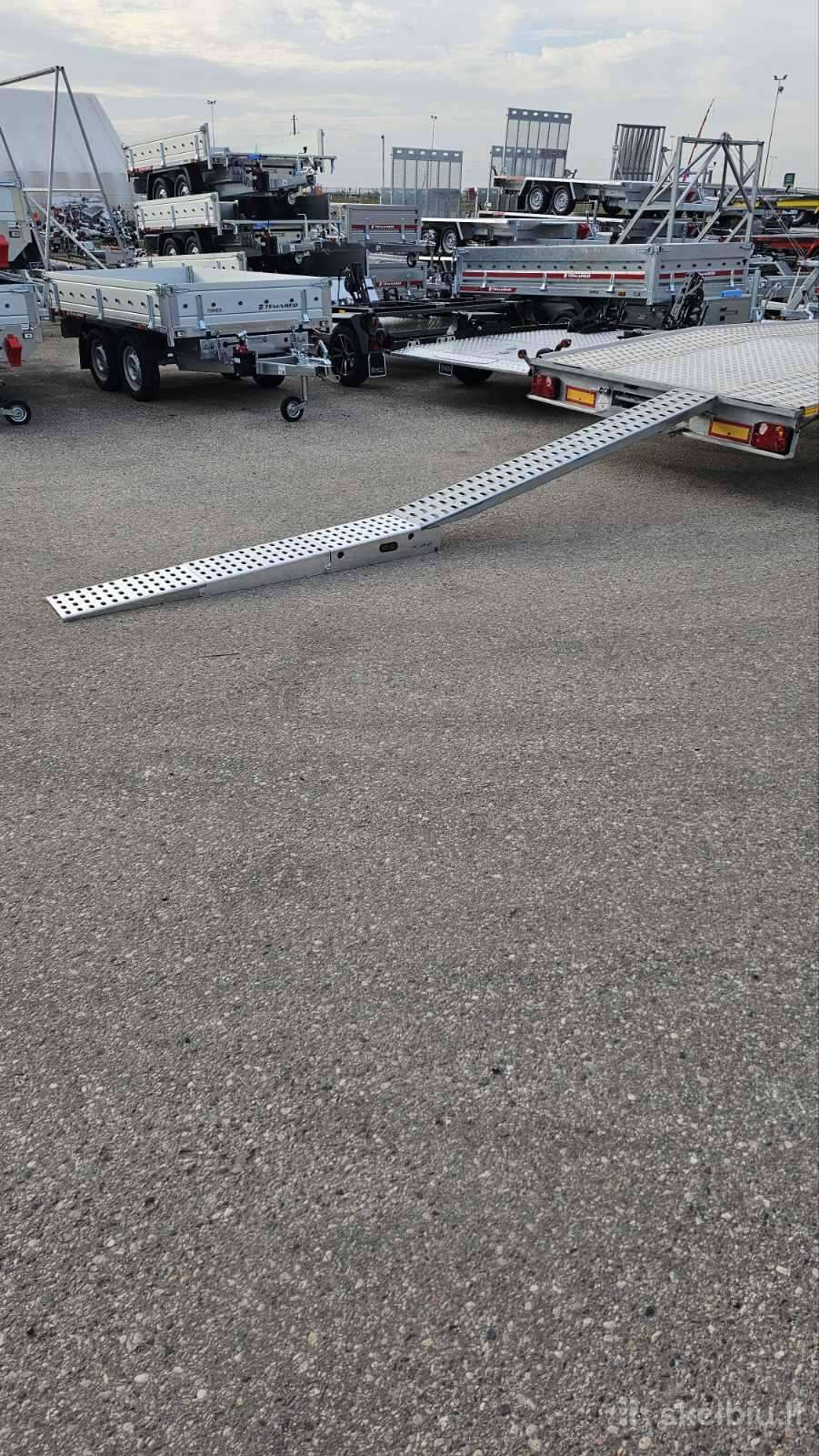 Papildomos aliumininės rampos žemiems automobiliam