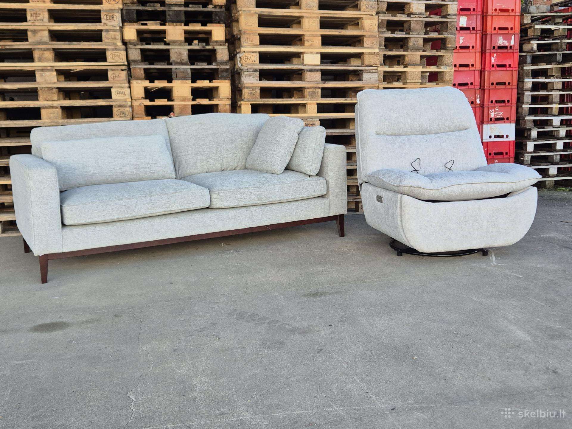 Supami elektriniai foteliai reglaineriai sofa