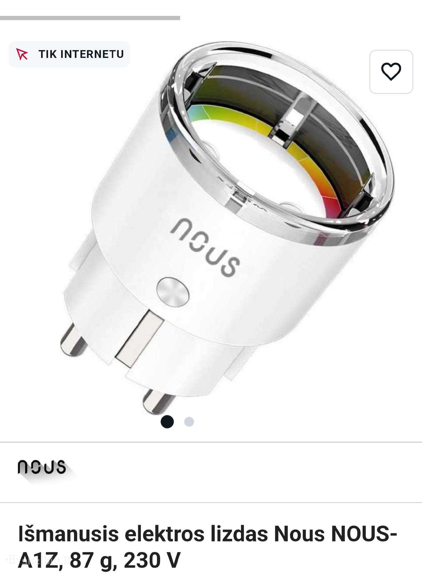 Elektros energijos matuoklis,nous A1,