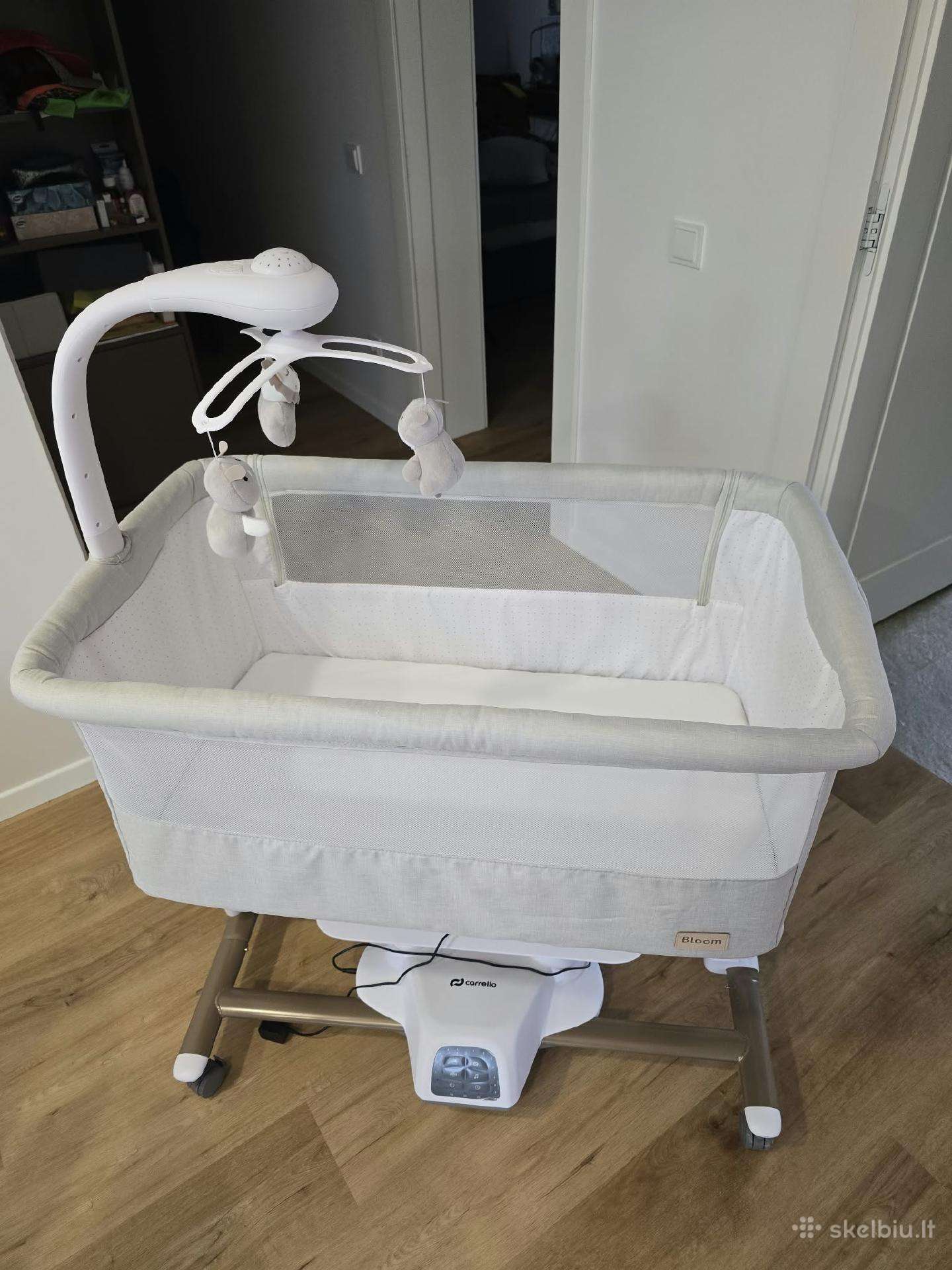 Carrello Bloom 3in1 elektrinė kūdikio lovytė – New
