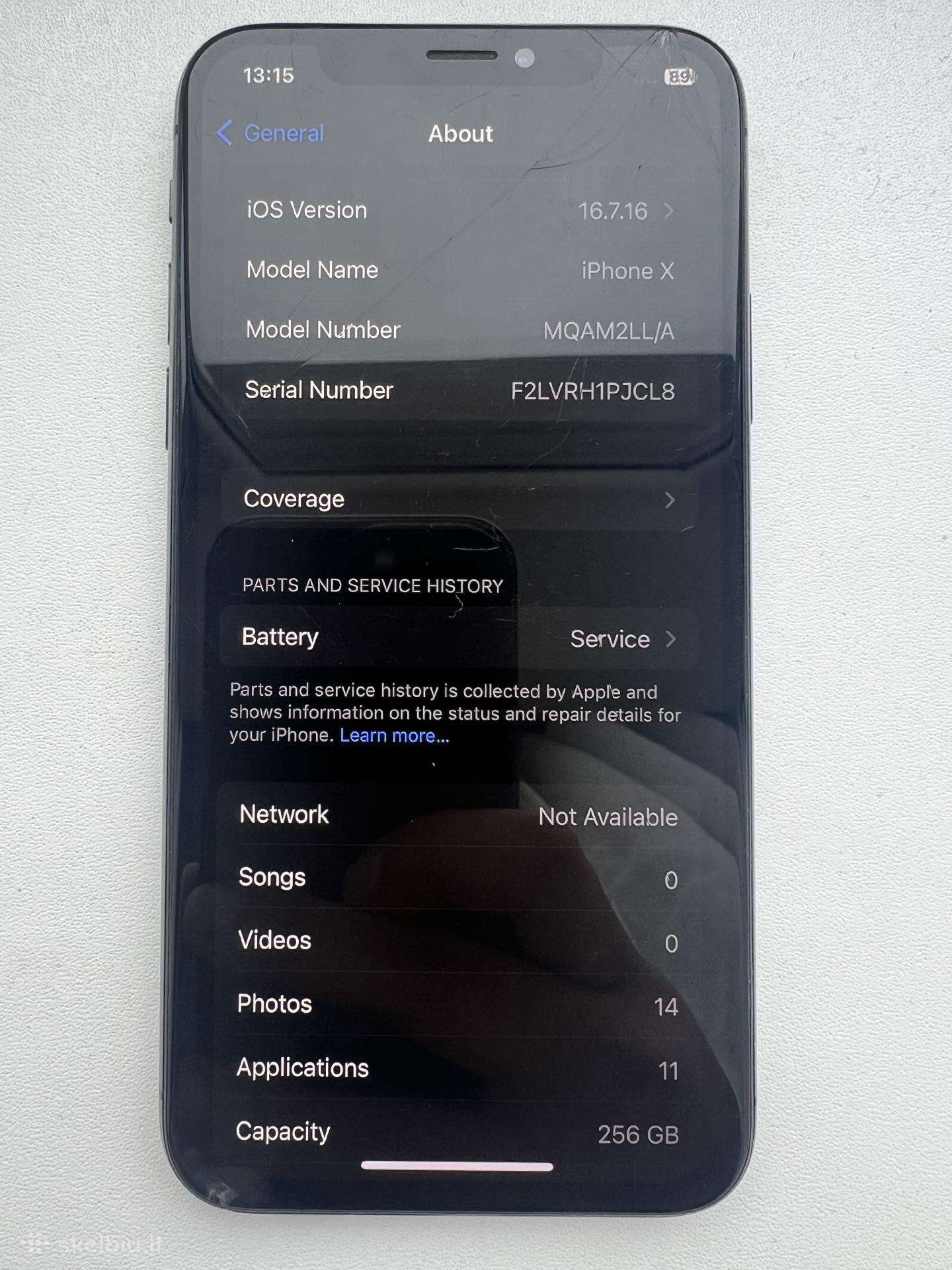 iPhone x 256gb