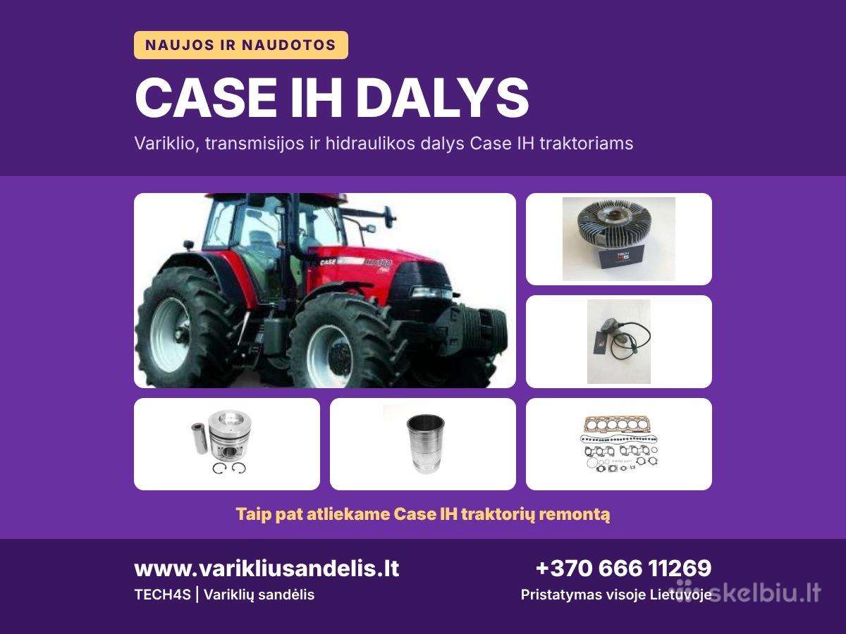 Case Ih traktorių dalys: naujos ir naudotos