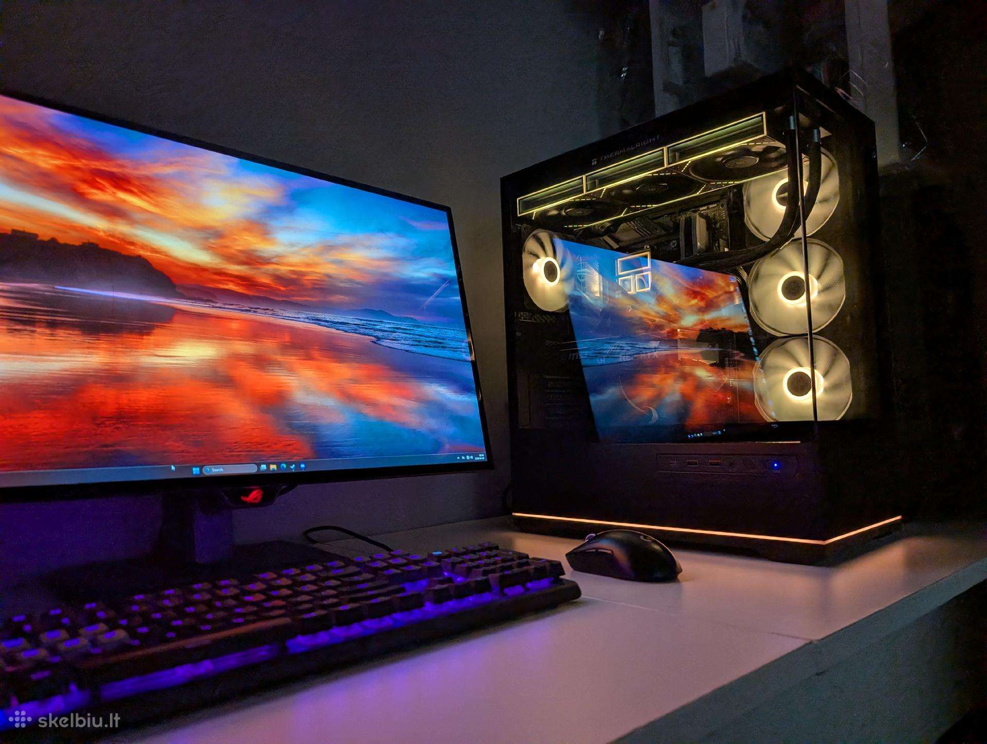 Ryzen 7 5700x, Rx9060xt 16gb, 32gb, 1tb, 24 mėn