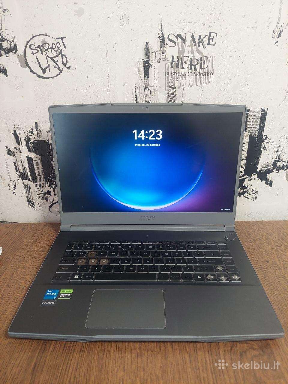 Žaidimų nešiojamas kompiuteris Msi su Rtx 3050