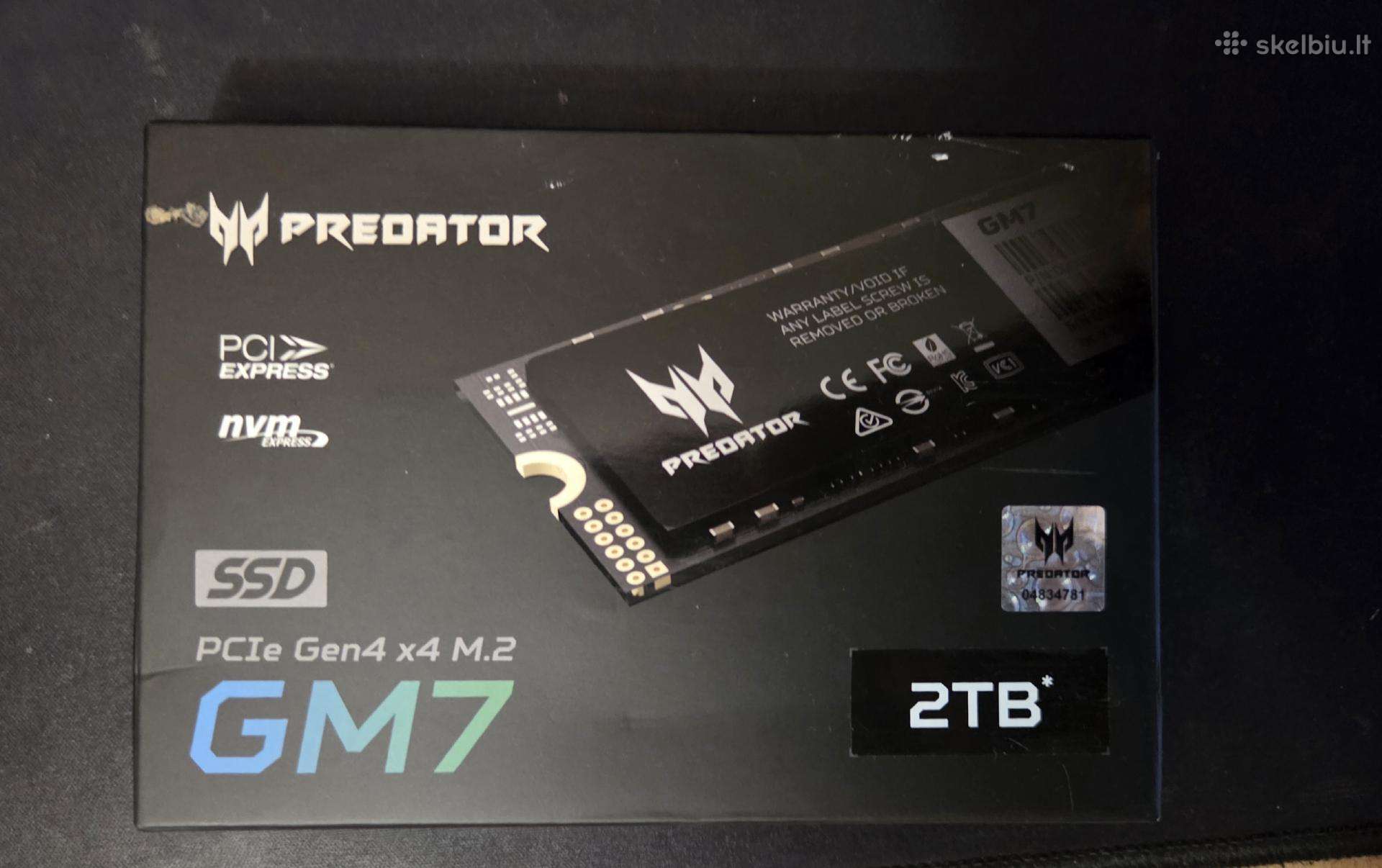 Naujas Acer Predator Gm7 2tb