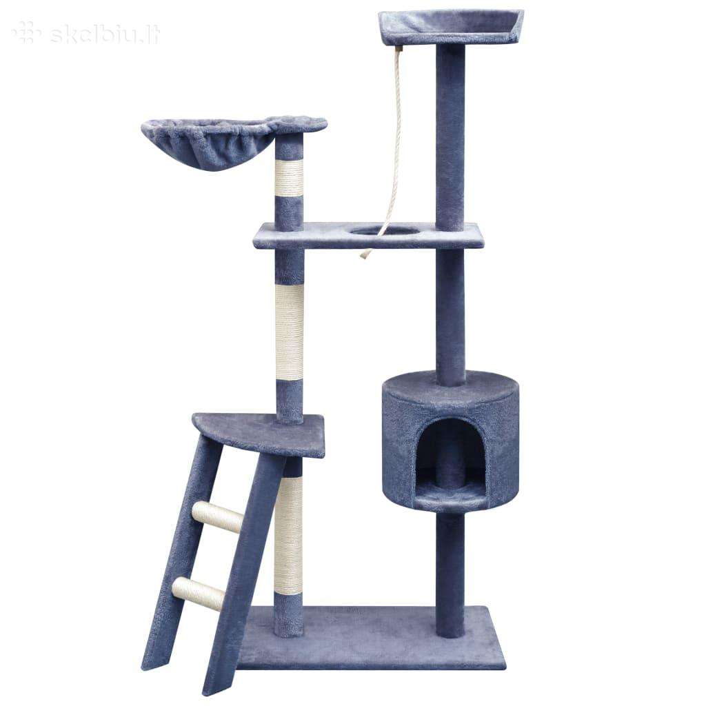 Kačių draskyklė su stovais iš sizalio, 150 cm