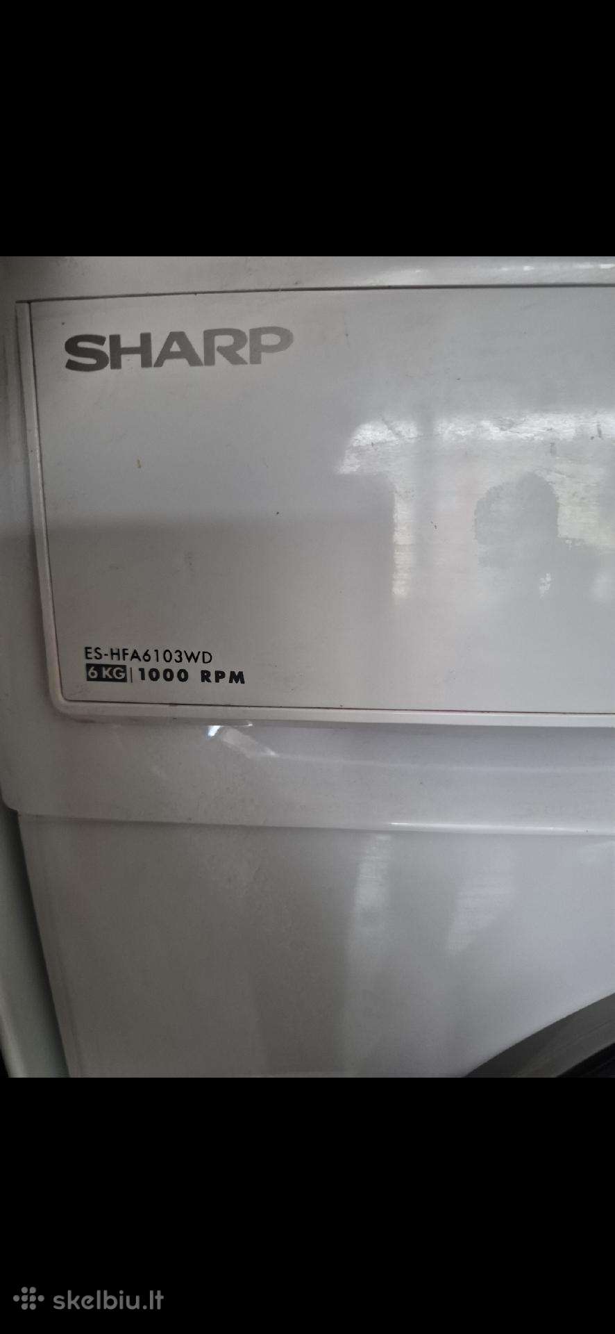Skalbimo mašina sharp Es-hfa6103wd