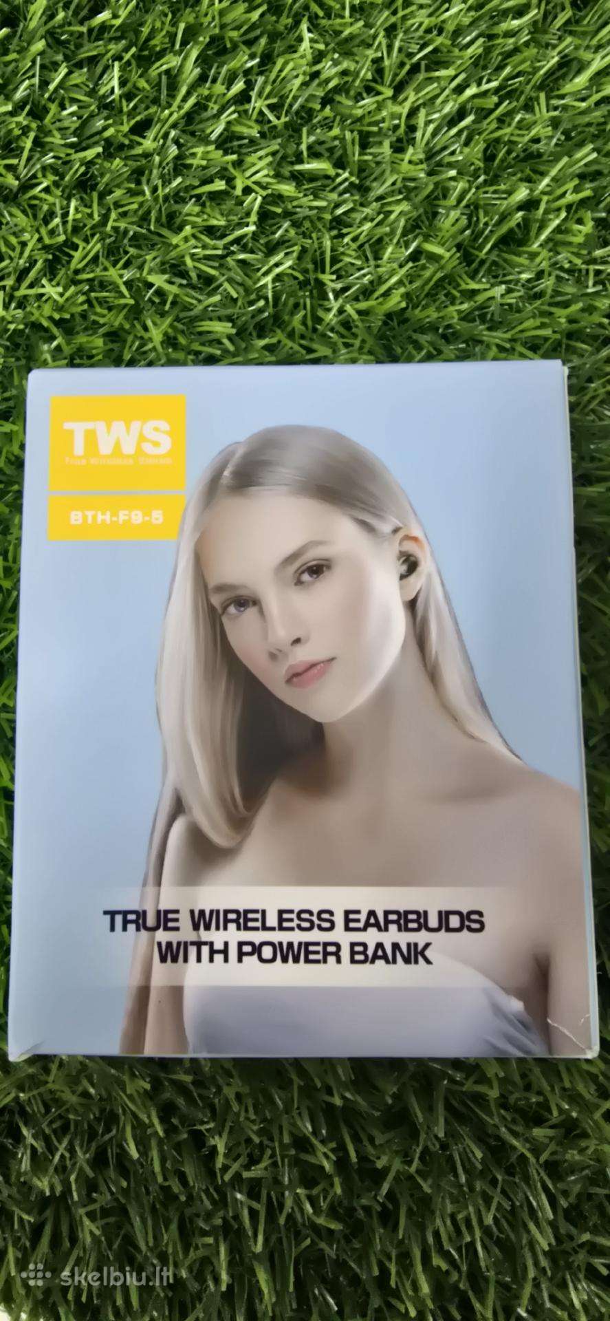 Naujos Tws Bth-f9-5 Belaidės Ausinės su Powerbank