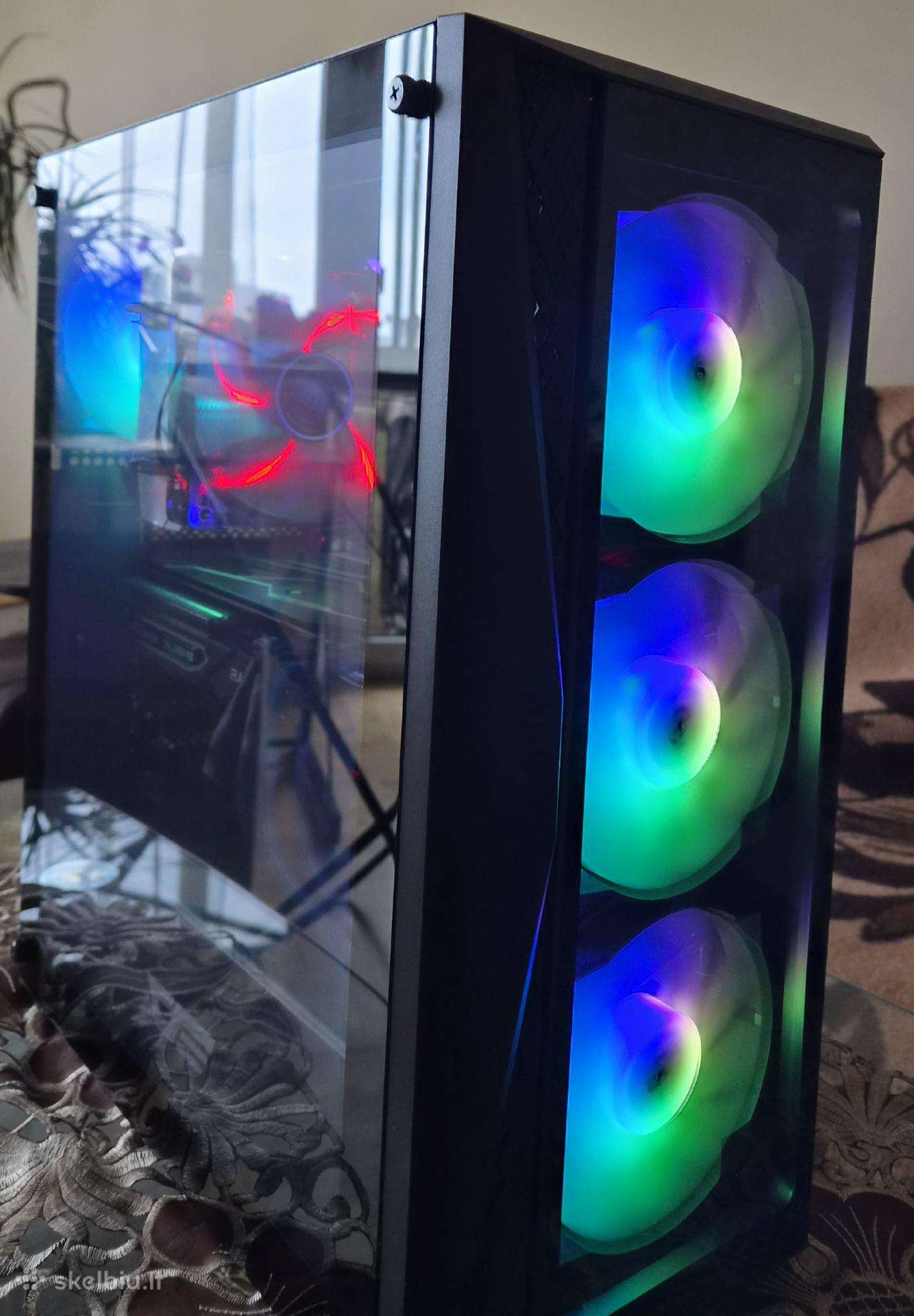 Žaidimų kompiuteris 5600x, 6700xt 12gb, 16gb RAM