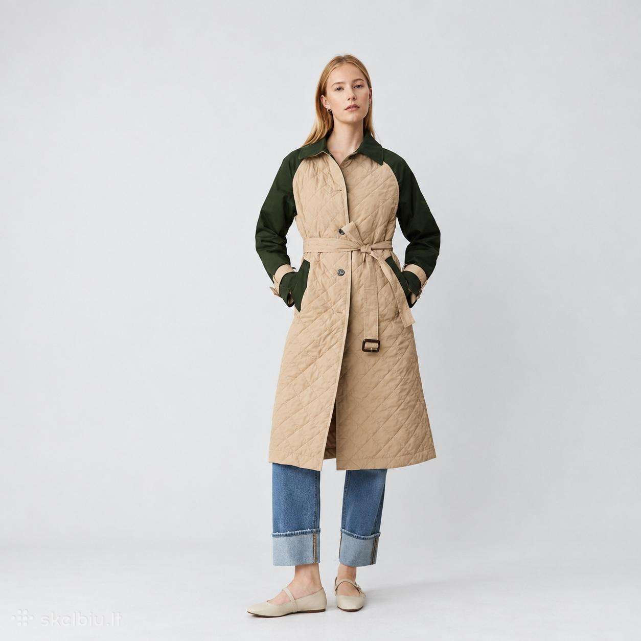 Naujas Ann Taylor dygsniuotas lietpaltis, M dydis