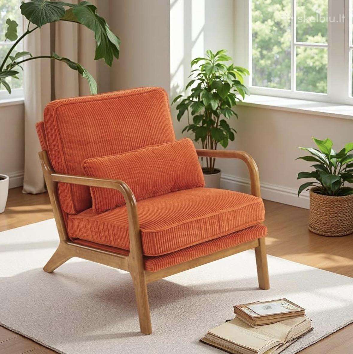 Retro stiliaus „mid-century Modern“ fotelis