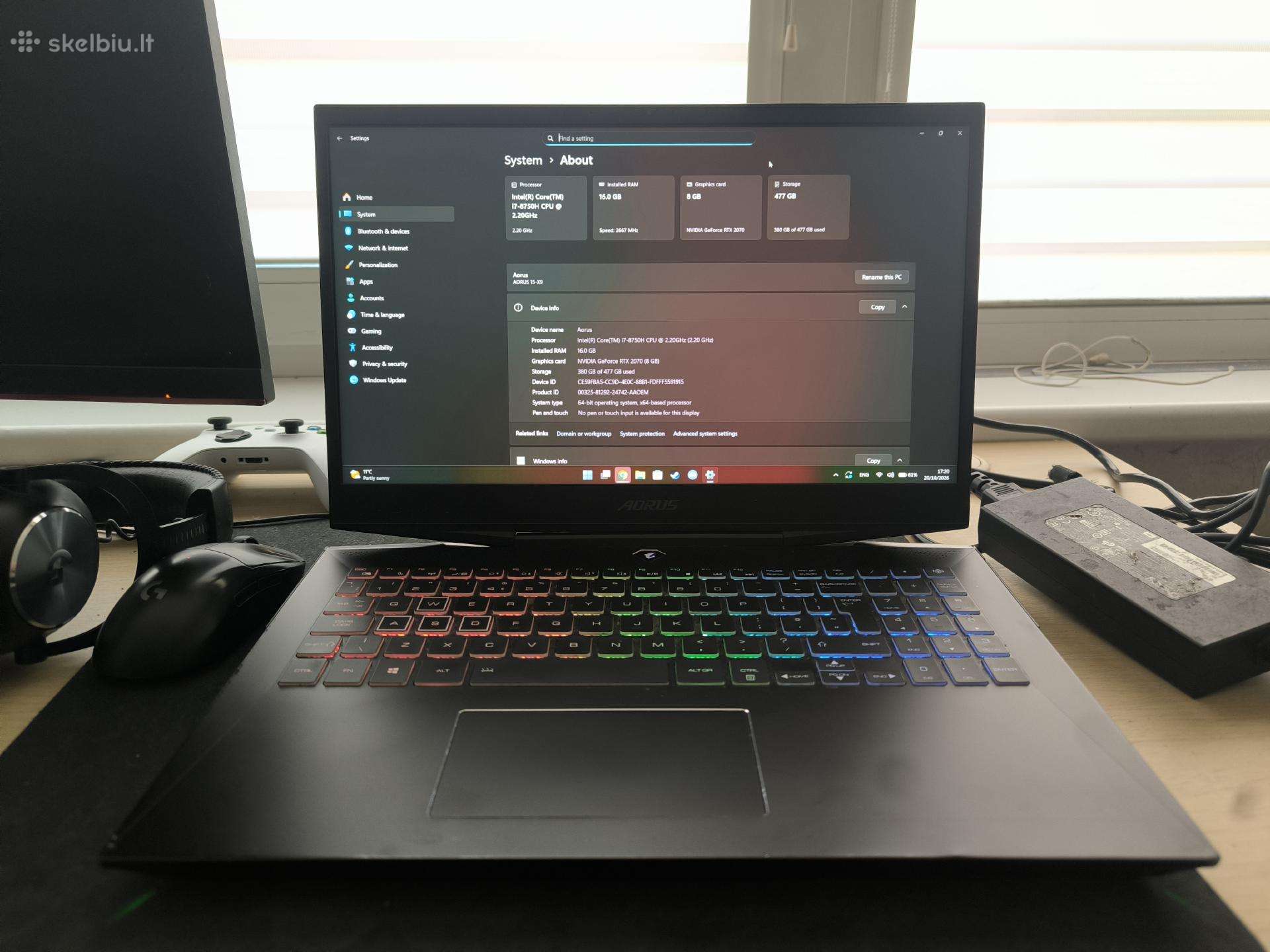 Aorus 15-x9 Rtx2070