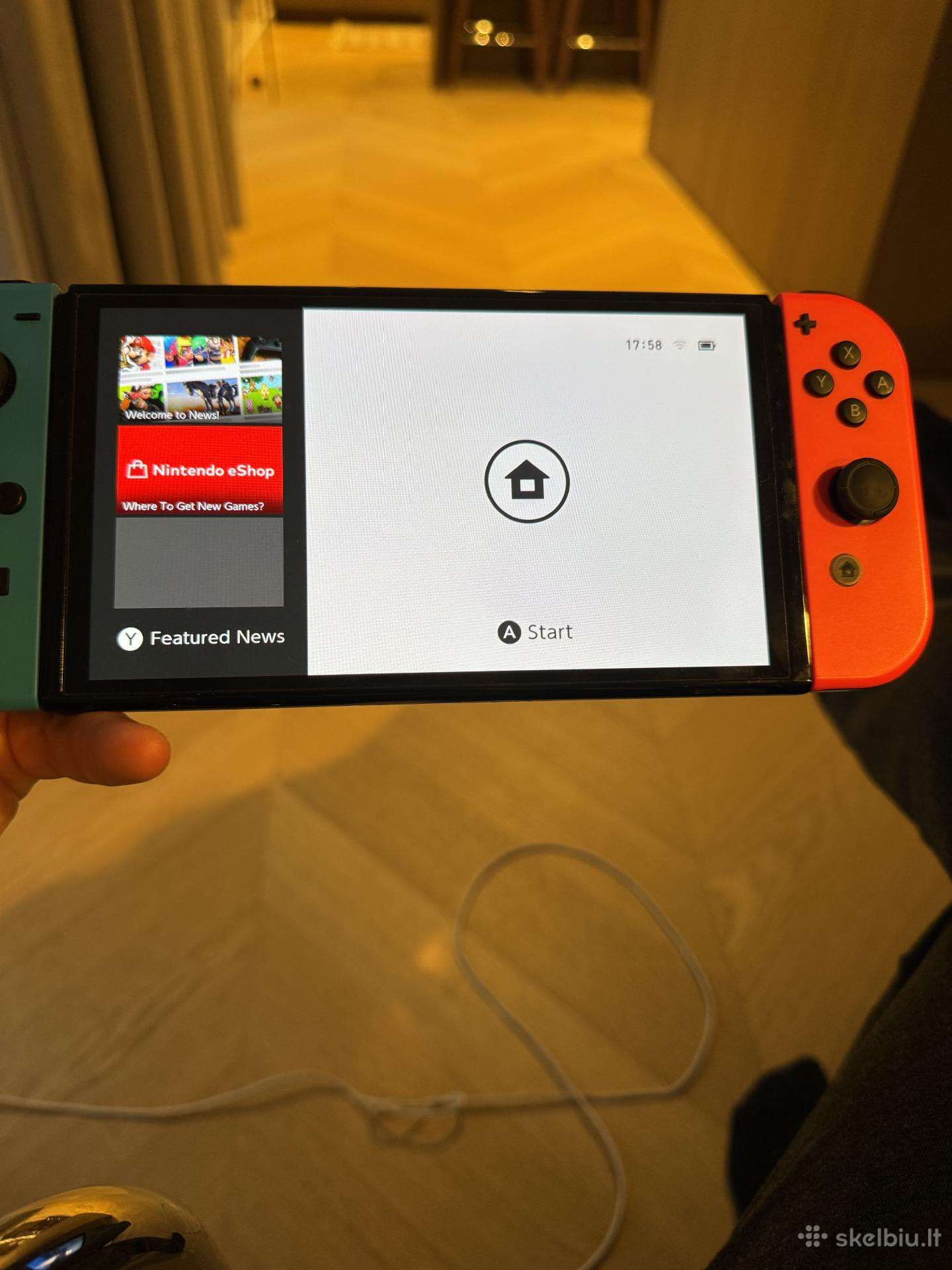 Nintendo Switch su 3 zaidimais
