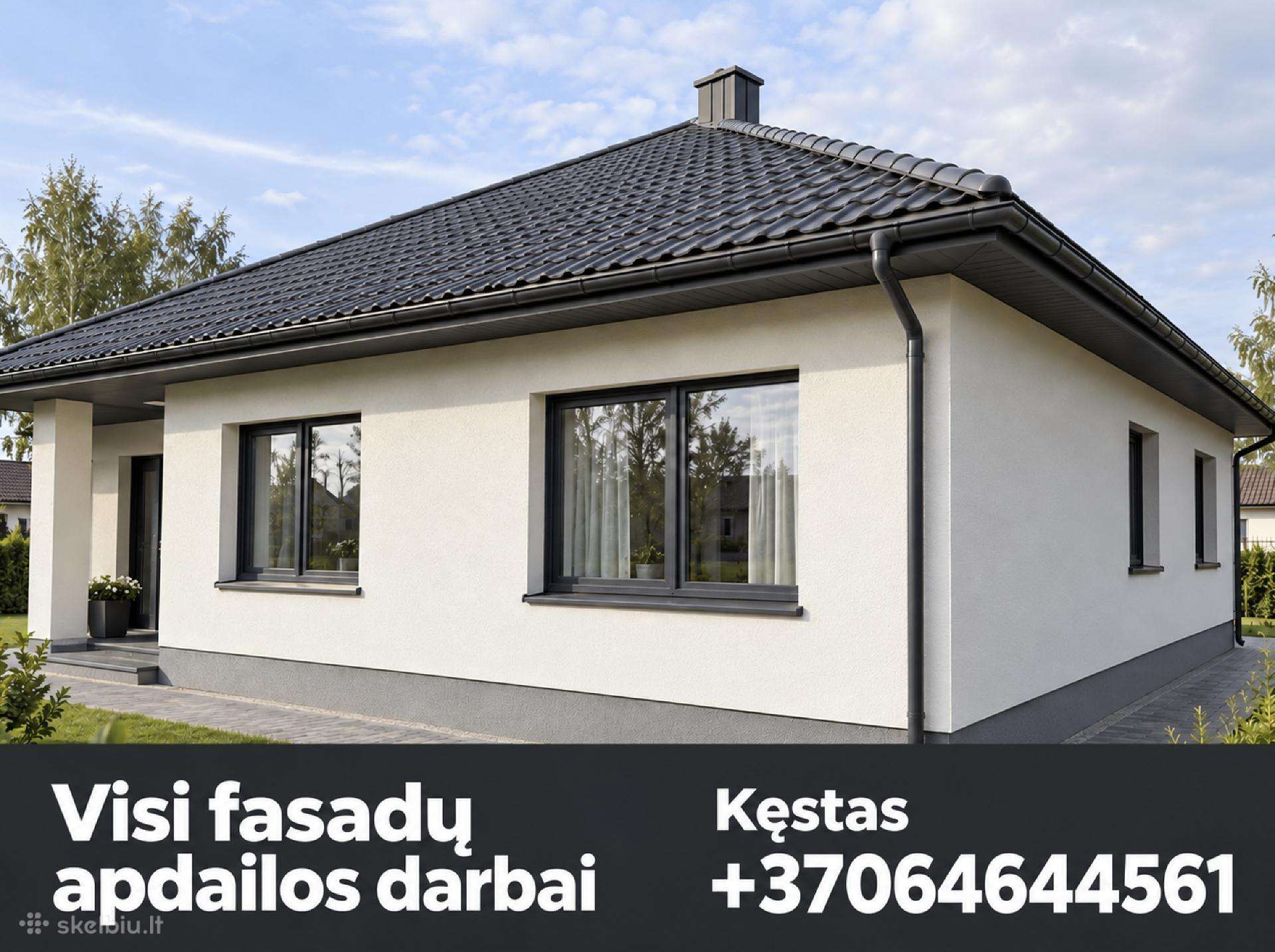 Fasadų šiltinimas ir apdaila