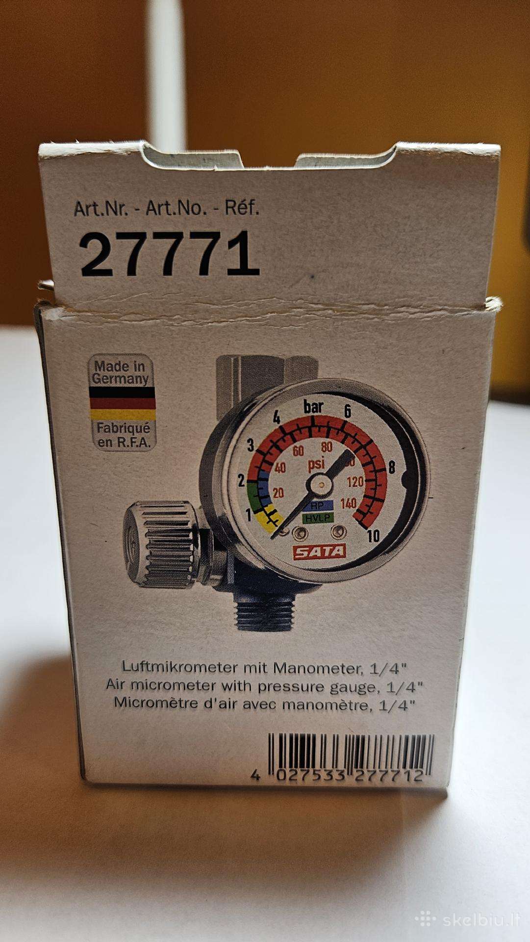 Sata 27771 – oro mikrometras su monometru