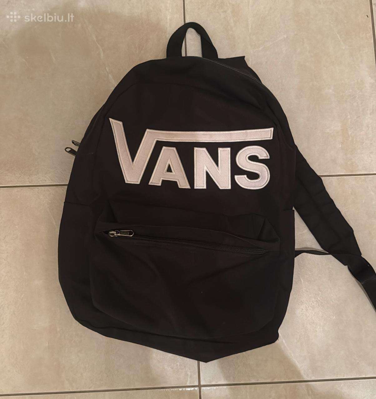 Vans Old Skool kuprinė, juoda su dideliu logotipu