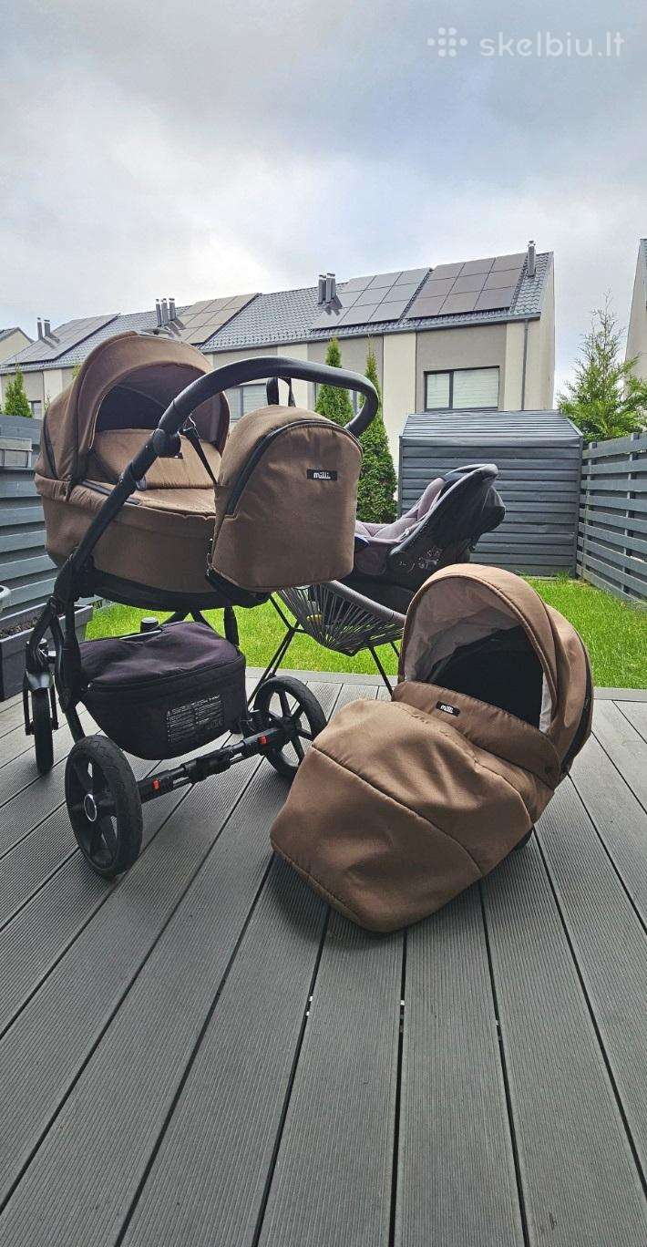 Milli Moon 3in1 vežimėlis + Maxi-cosi kėdutė