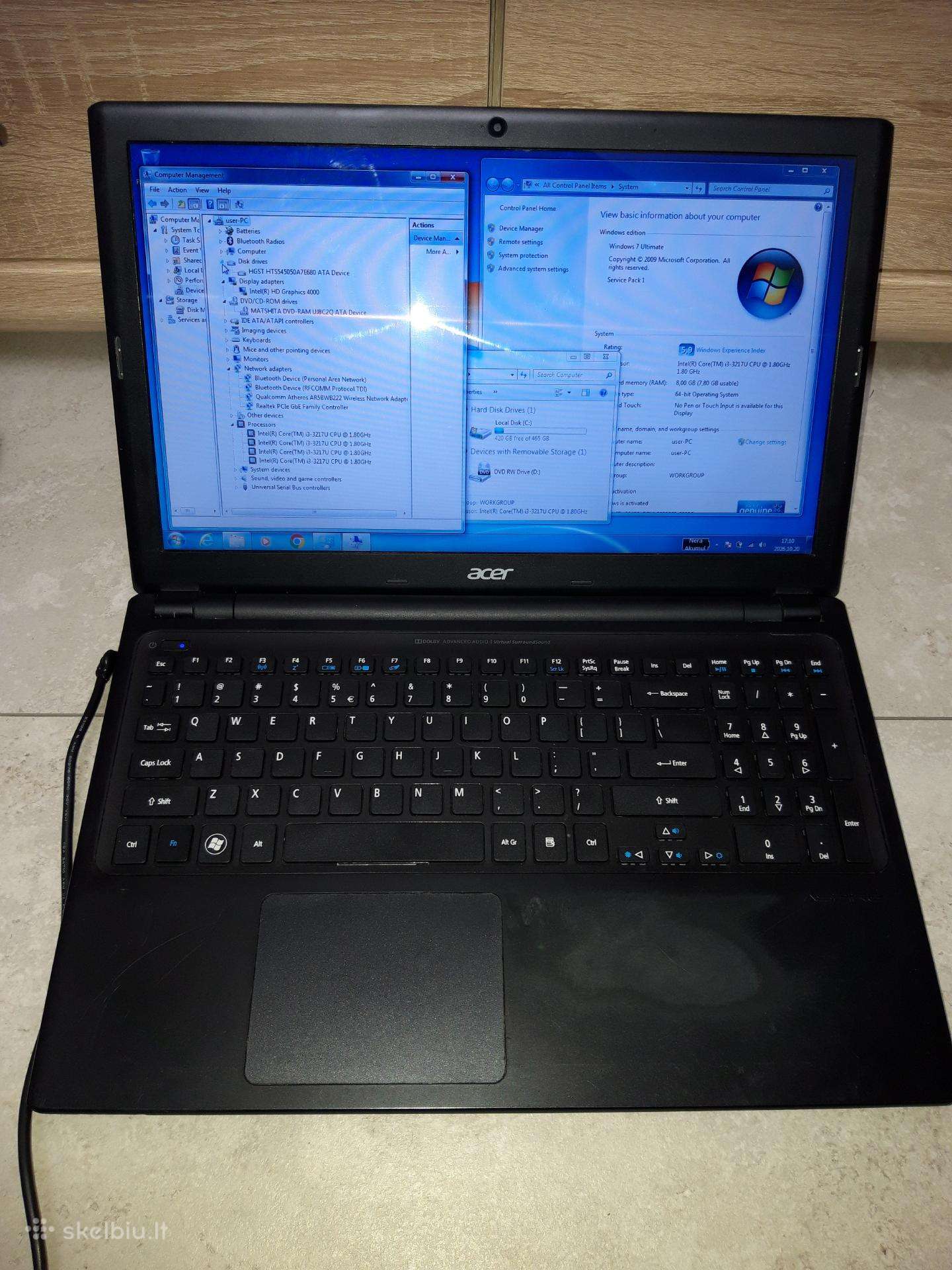 Acer 4core 500gb 8gb