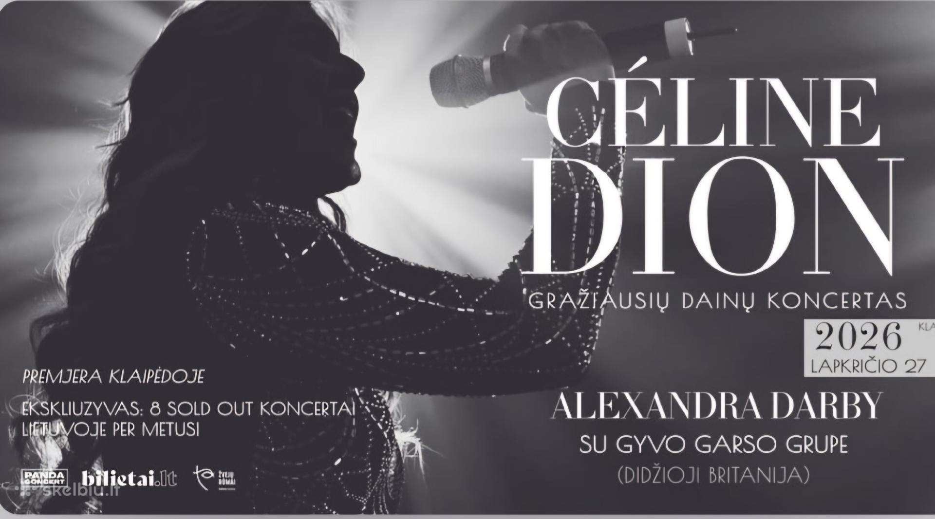 Parduodu 2 bilietus į Celine Dion dainų koncertą