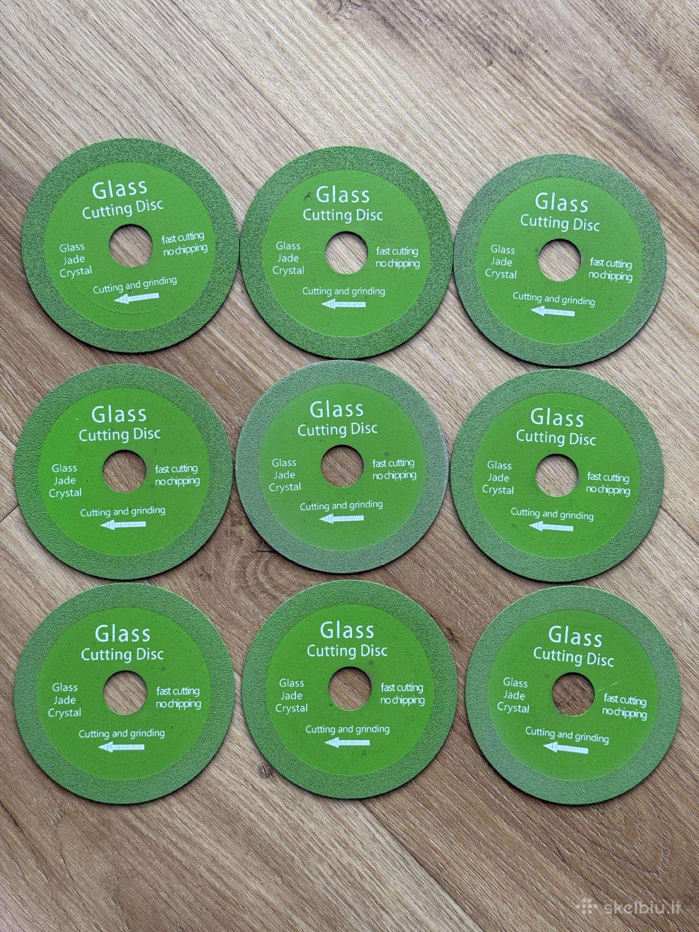 Kainą siūlykite. 9 vnt. stiklo pjovimo diskai.