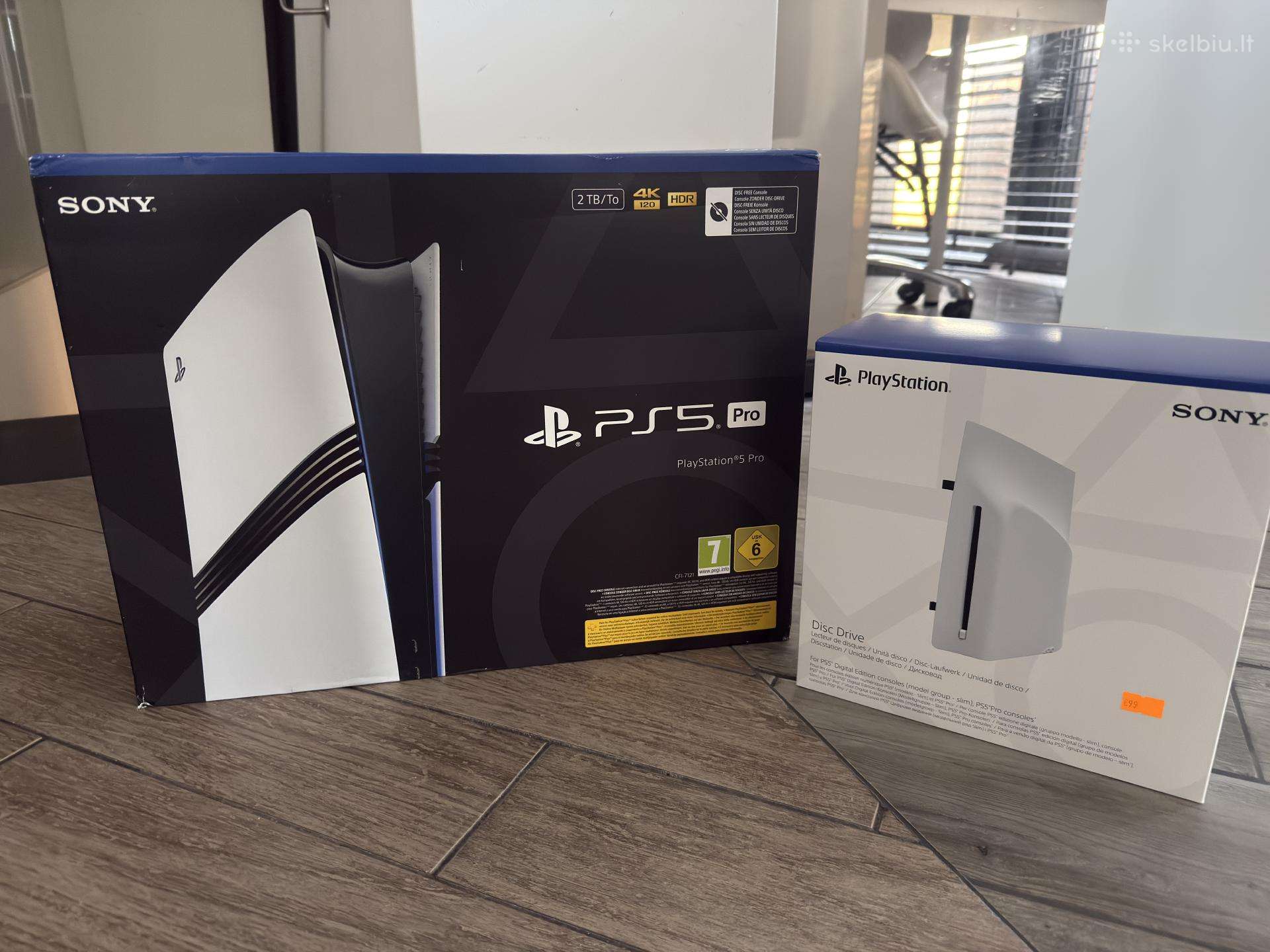 Naujas Ps5 Pro su diskų skaitytuvu