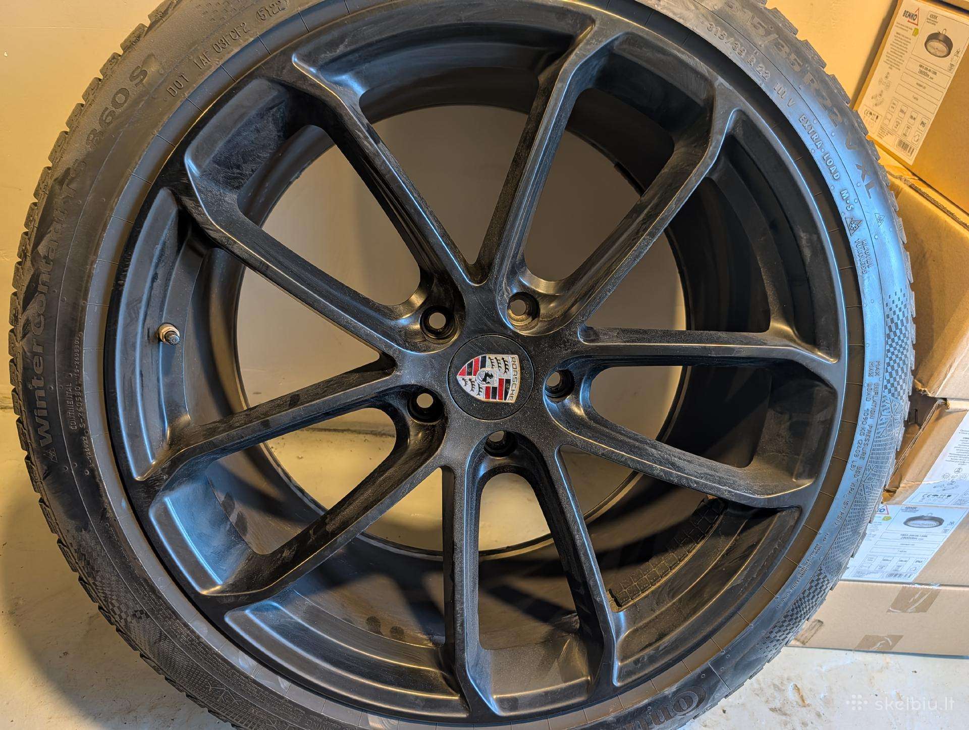 Porche ratlankiai su zieminem padangom