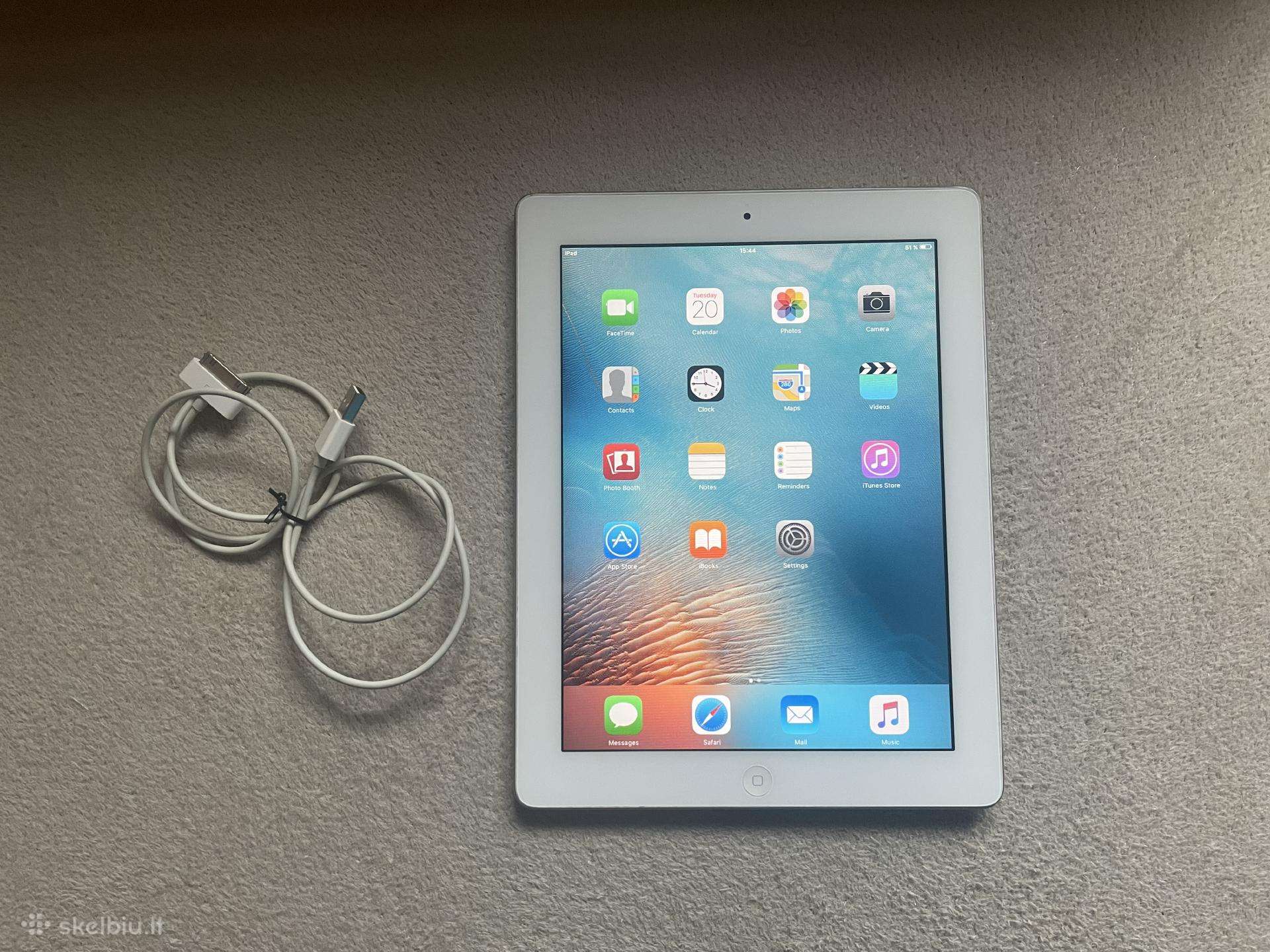 Apple iPad 2 16gb Wi-fi (baltas, A1395) su laidu