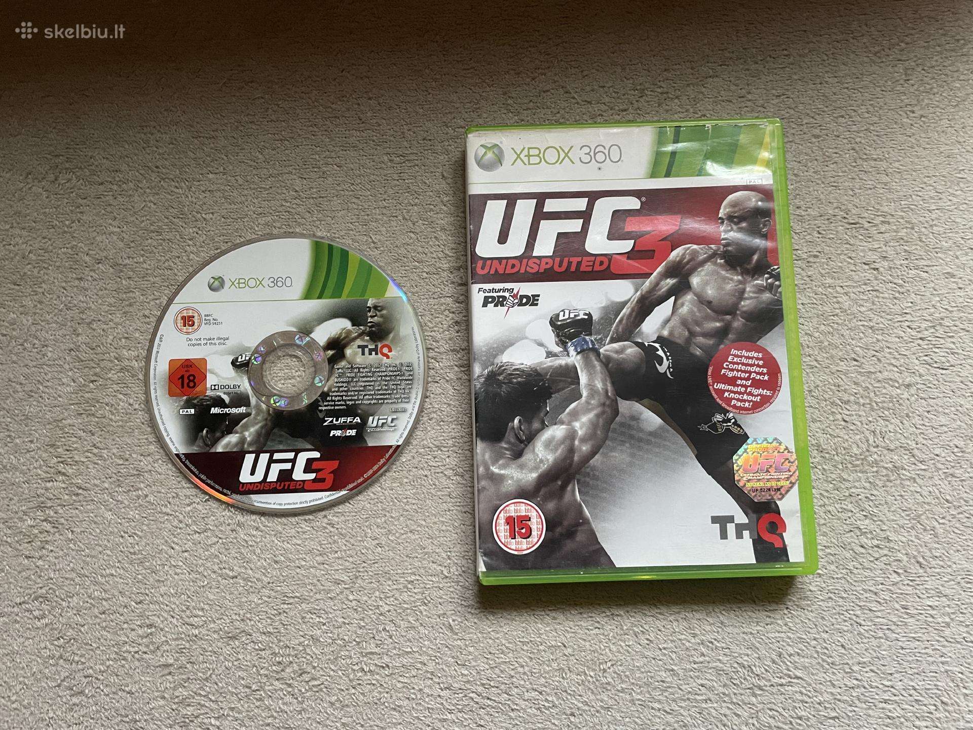 Ufc Undisputed 3 Xbox 360 žaidimas