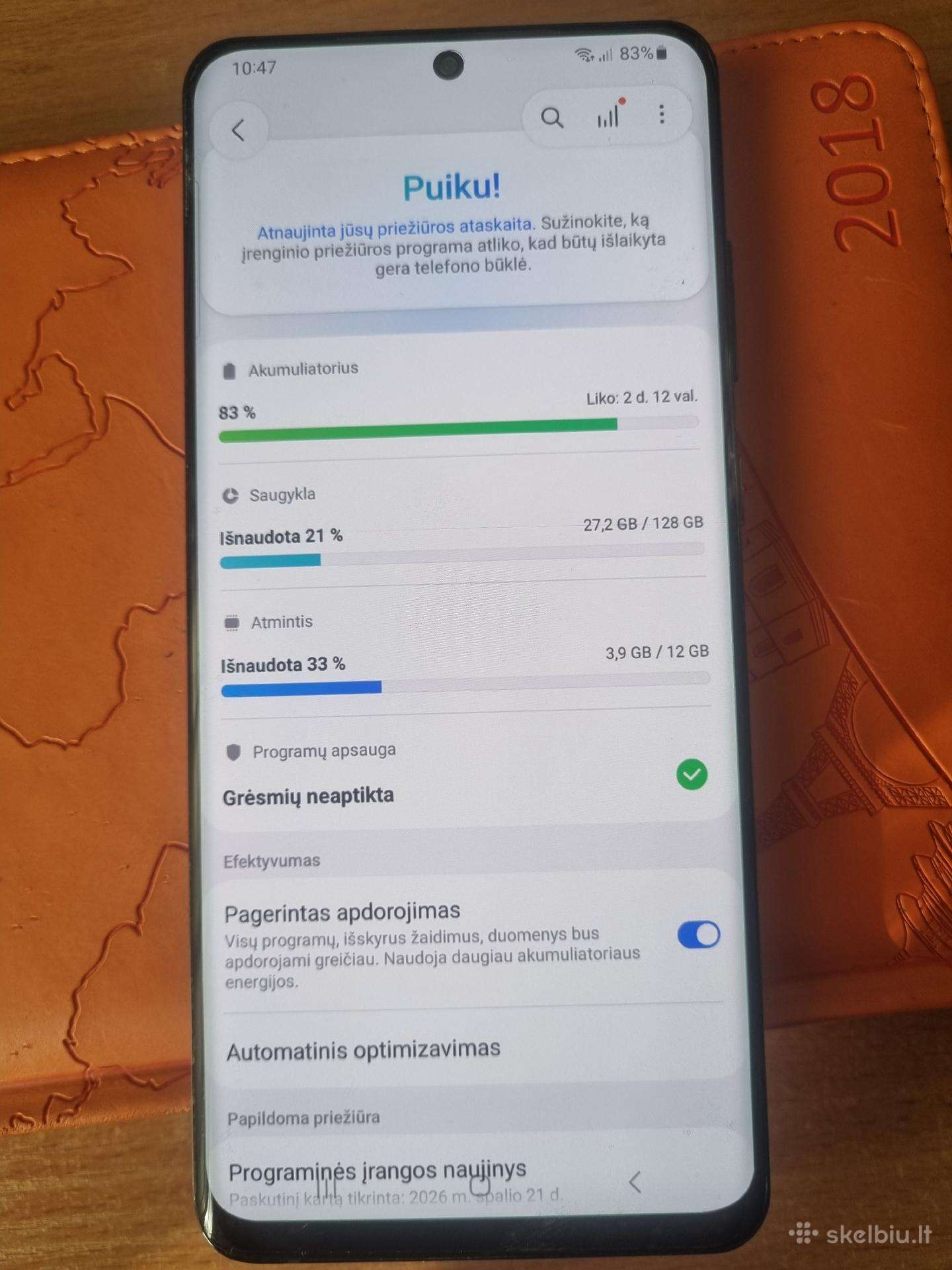 Samsung Galaxy S20 Ultra 5G 128/12 GB.